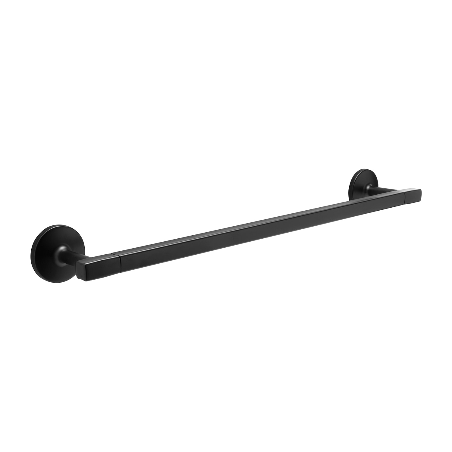 Hickory Hardware H079327-MB Woodward 20-in Matte Black Wall mount Single Towel Bar