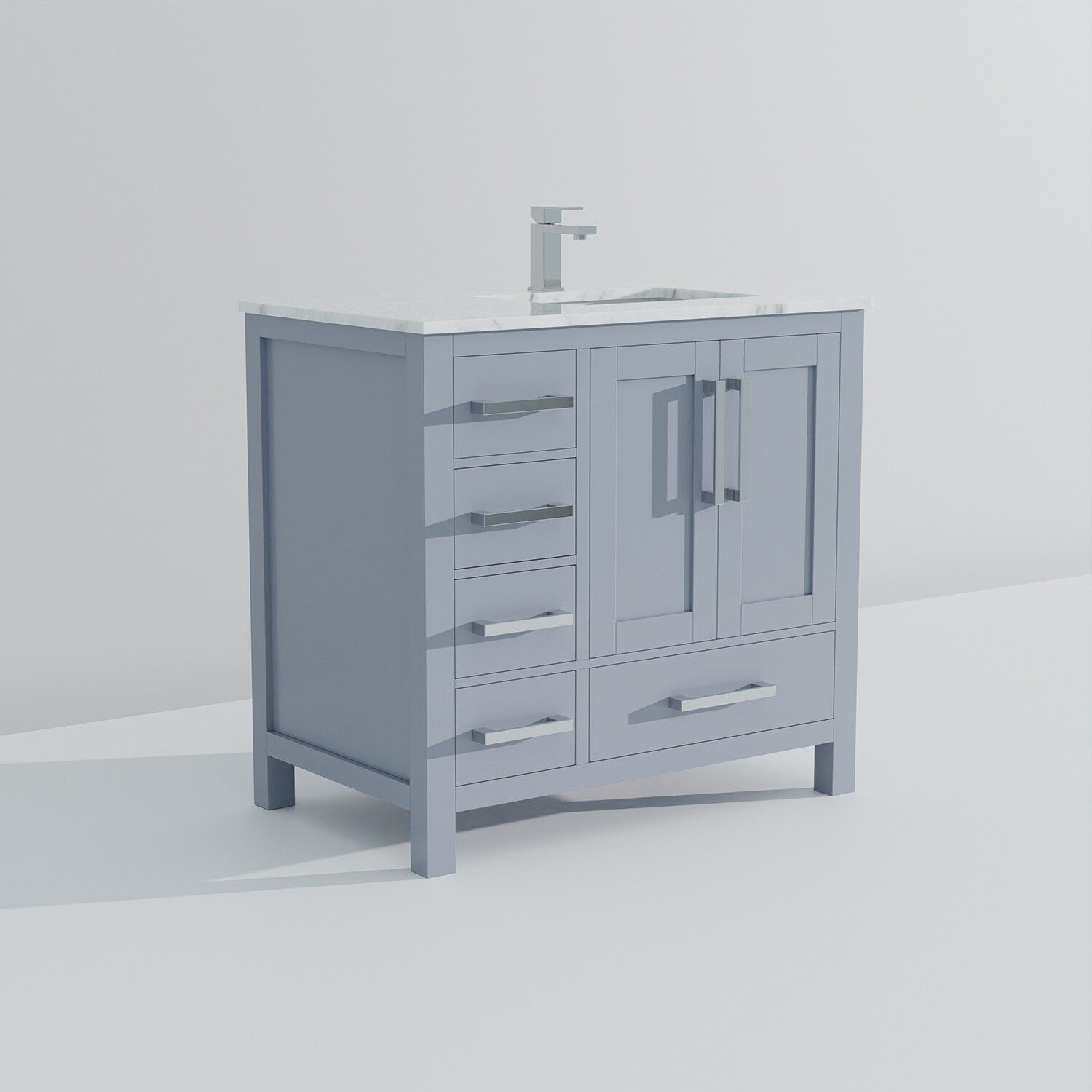 Lexora LJ342236SBDSM34FR Bath-Vanity-Combo - View #12