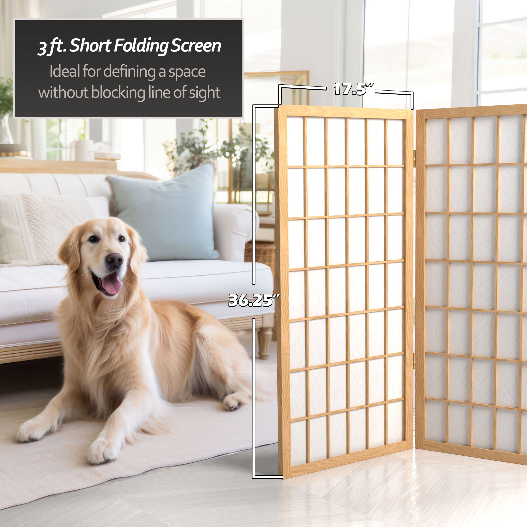 Red Lantern WP36-NAT-4P Indoor-Privacy-Screens - View #5