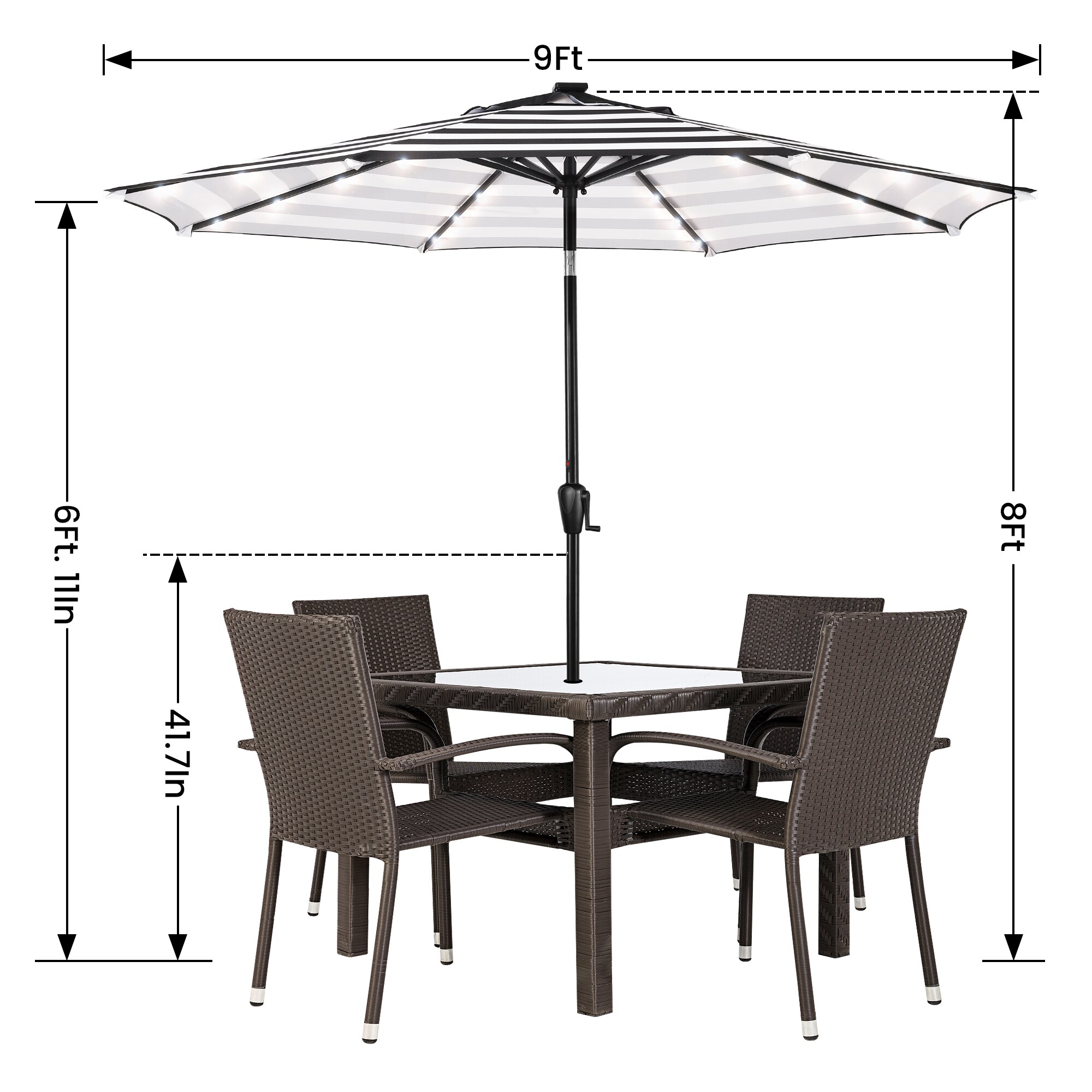 Sun-Ray 801005BW Umbrellas-2 - View #3