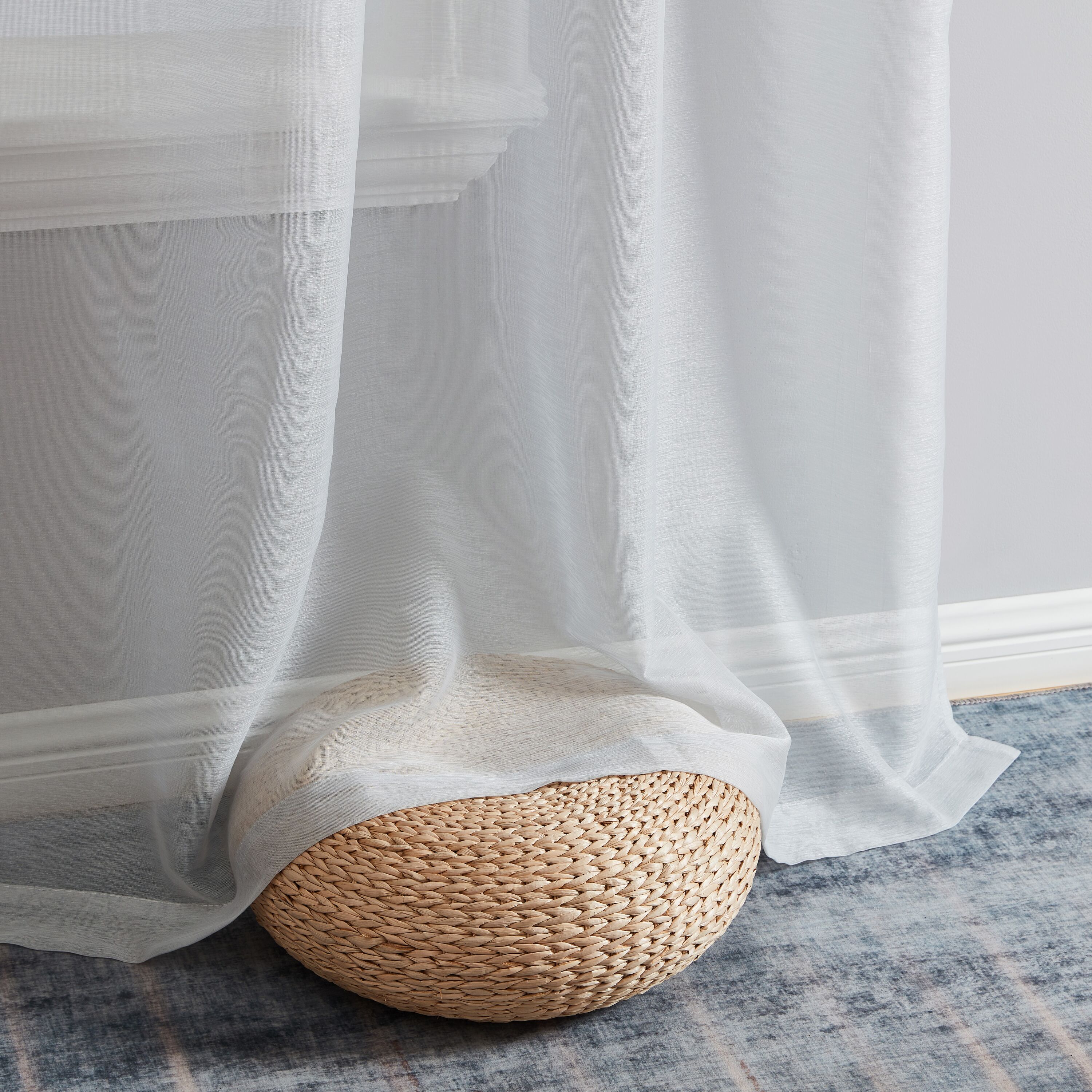 HLC.me LAURN-BTRP-72-SLVR curtains - View #6