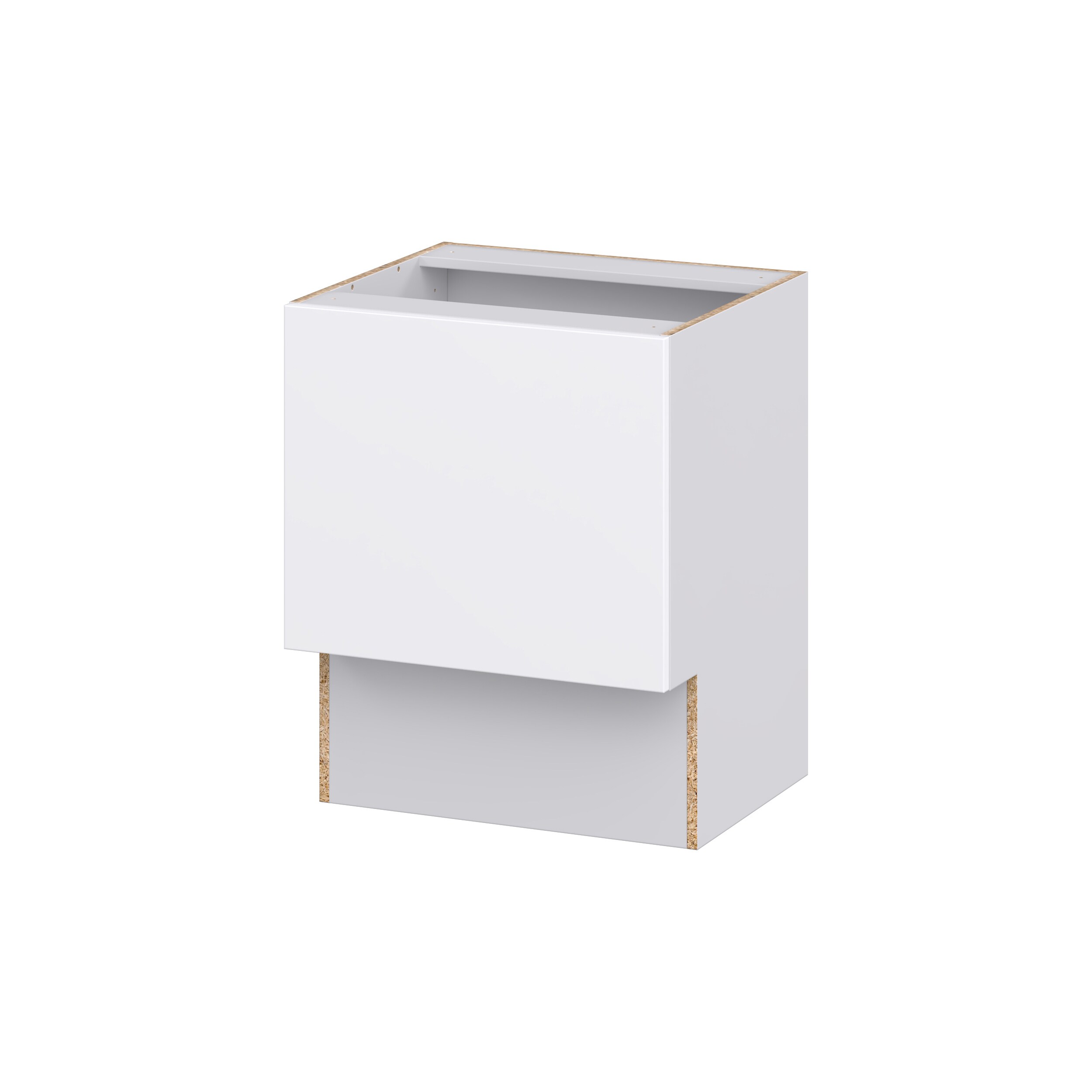 Hugo&Borg DSV24ADA(L/R)-LA Lasalle 24-in W x 34.5-in H x 21-in D Bright White Slab Base Fully assembled Cabinet (Flat Panel Slab)