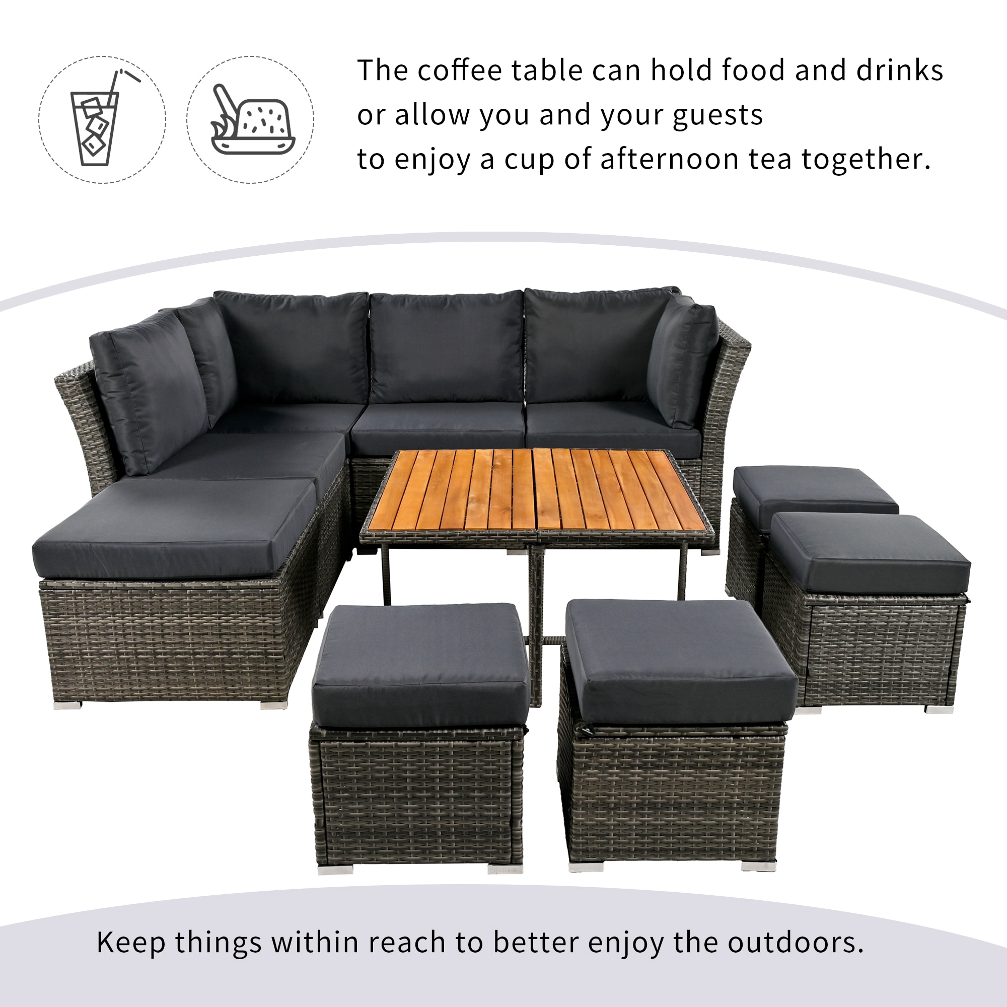 ModernLuxe L-WY000378AAE Patio-Conversation-Sets - View #5