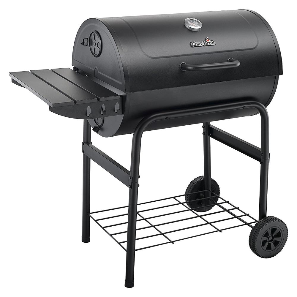 Char Broil American Gourmet 29.1 in W Black Barrel Charcoal Grill