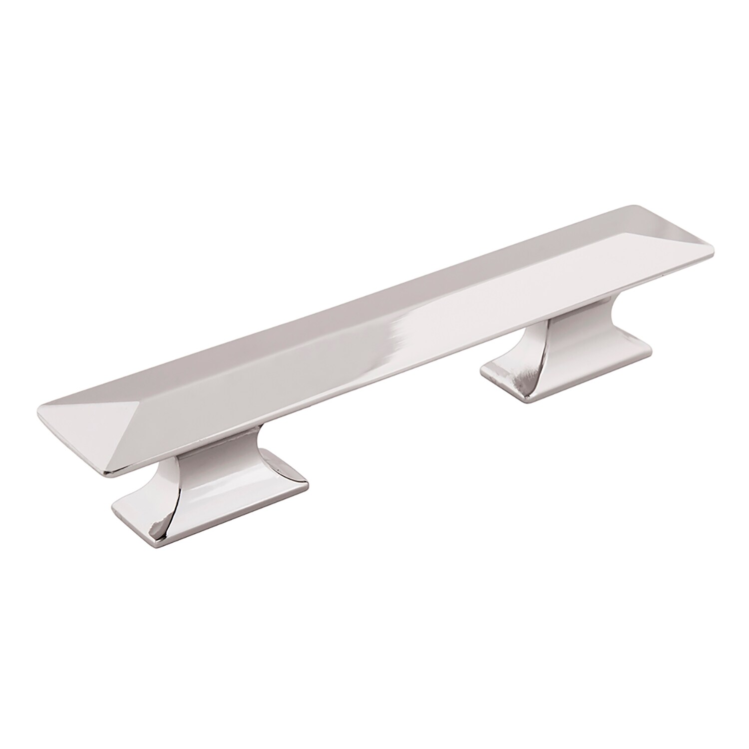Hickory Hardware P2153-14 Bungalow 3-3/4-in , 96mm Center to Center Polished Nickel Arch Bar