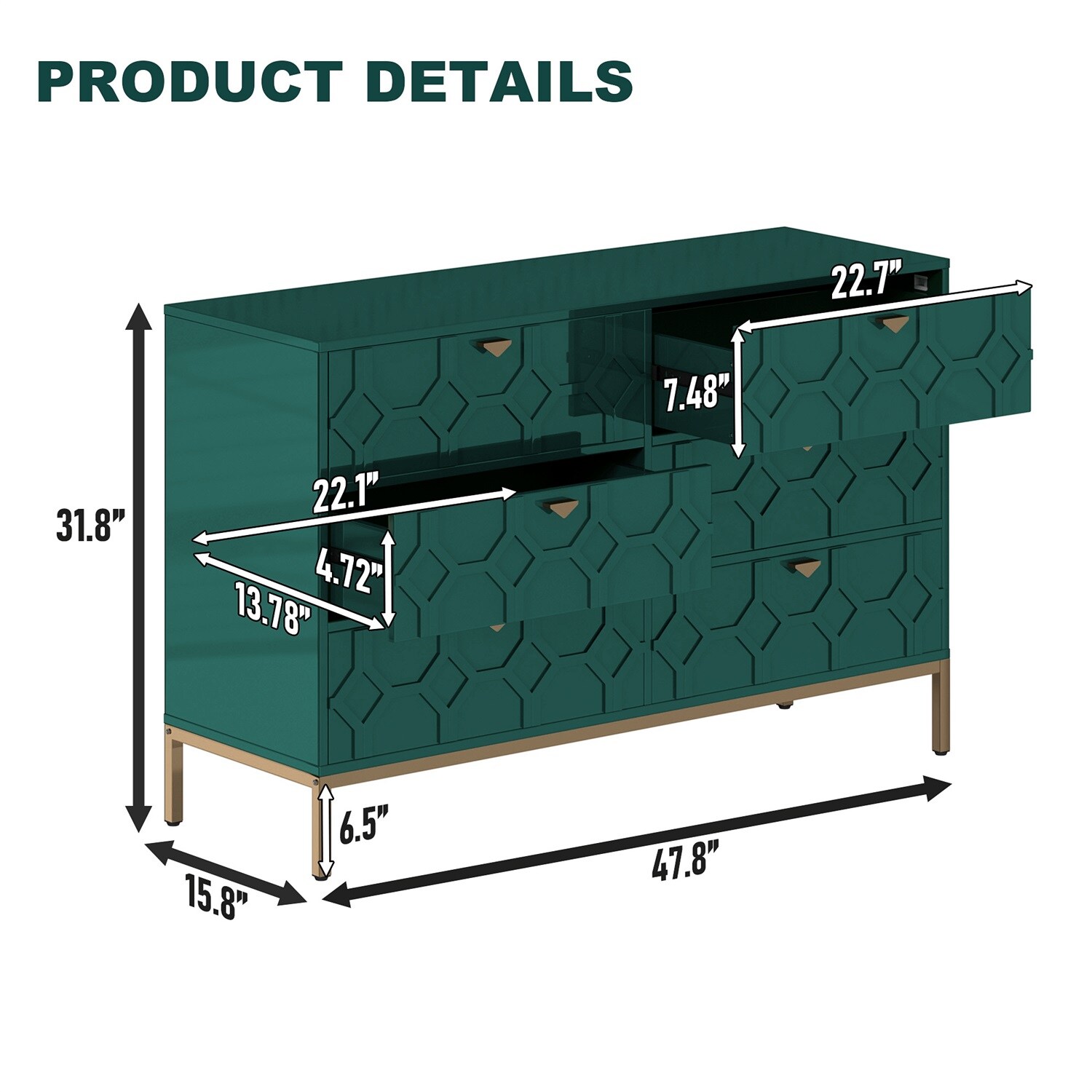 Mondawe MO-JH-009016-GR dressers - View #5
