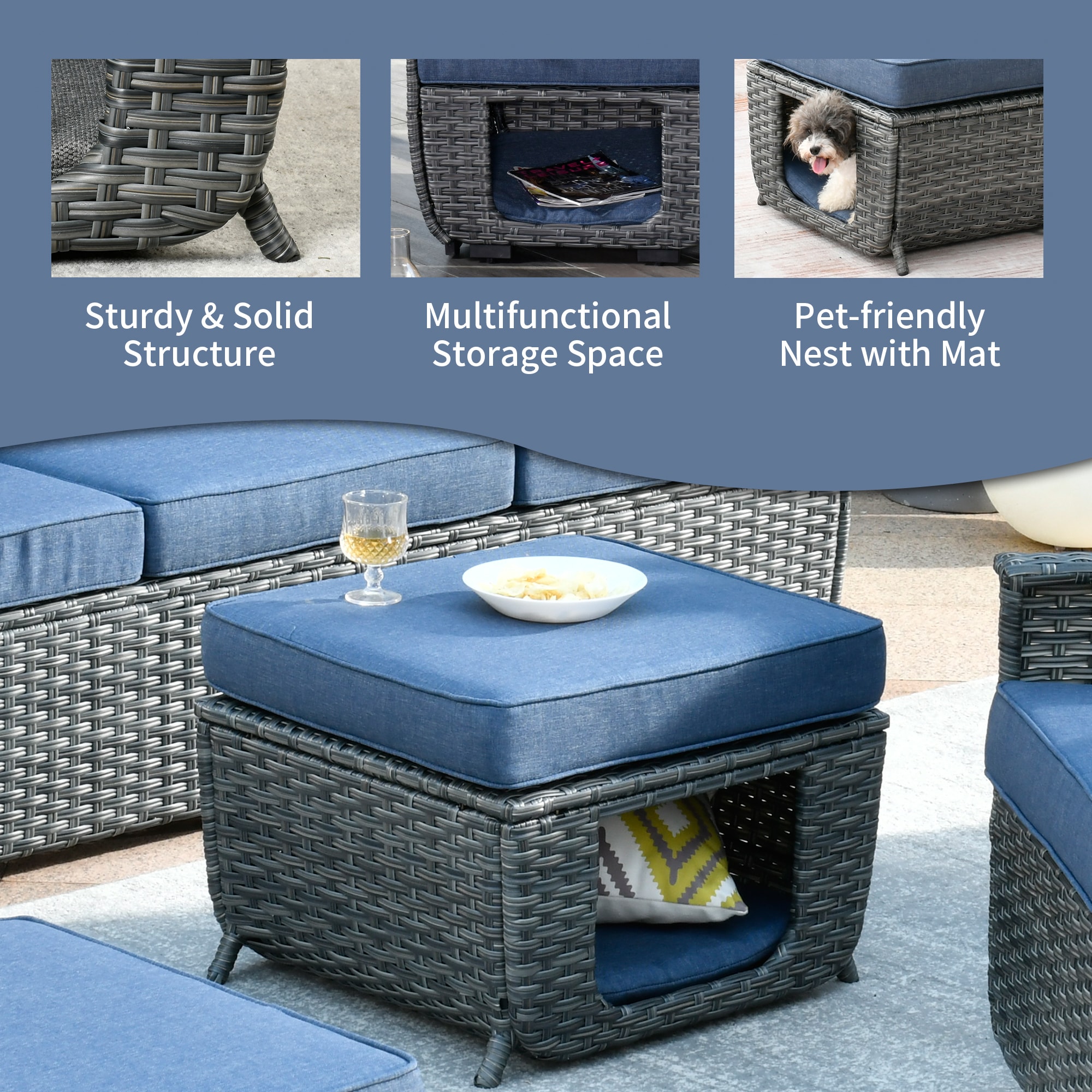 Ovios BP-305Y Patio-Conversation-Sets - View #2