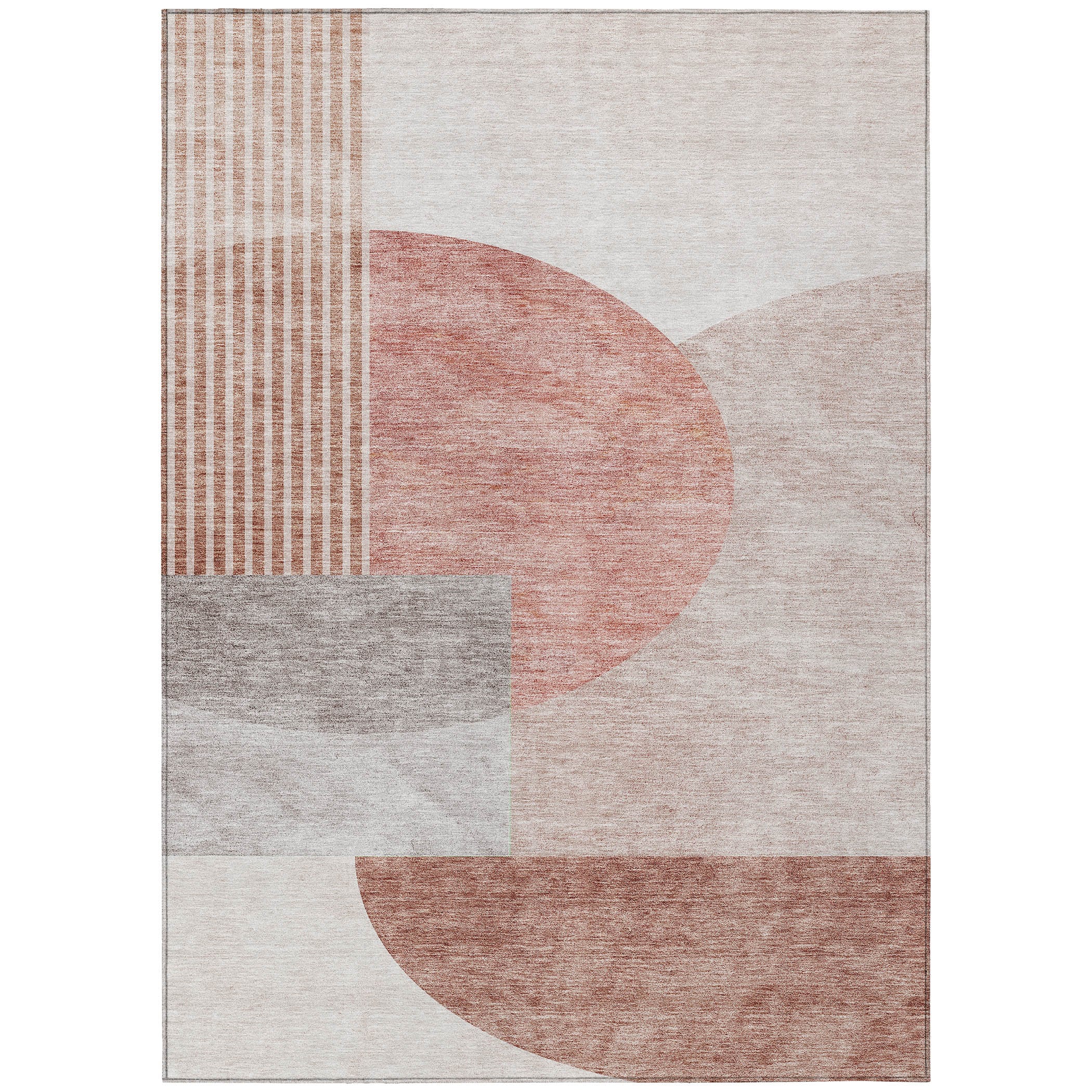 Addison Rugs ACN678CP9X12 Chantille ACN678CP 9 x 12 (ft) Polyester Copper Rectangular Indoor/Outdoor Geometric Machine washable Area rug