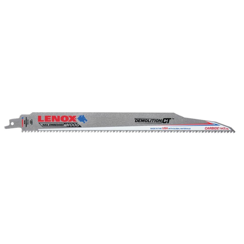 LENOX 1832146 Carbide tooth 12-in 6 TPI Demolition Demolition Reciprocating Saw Blade