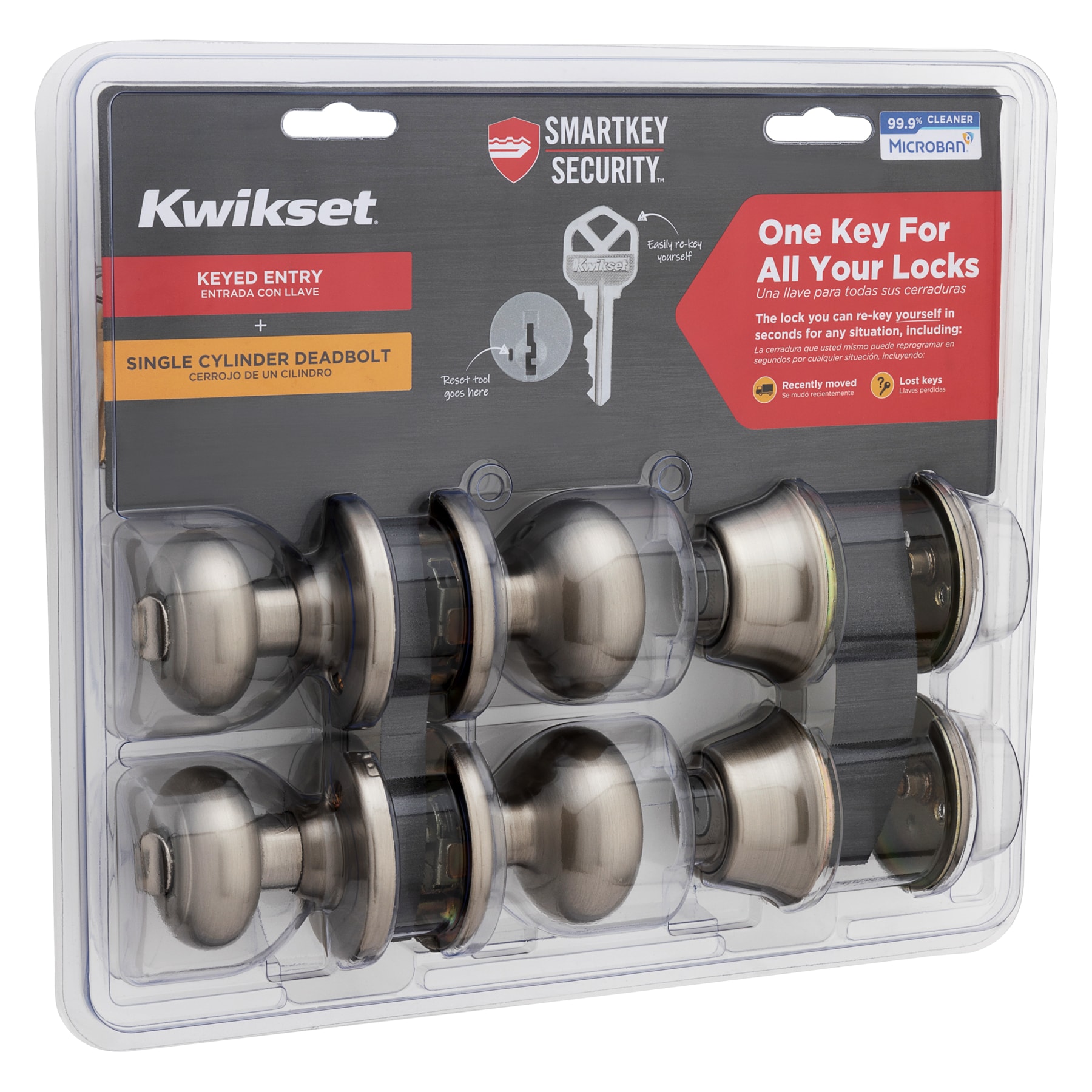 1 Pack Kwikset Replacement 3 Tiny Screws 64109-002 Silver Color See Pic