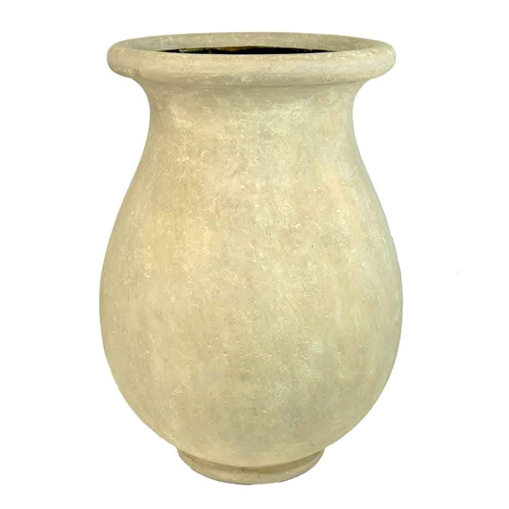 MPG Planters PF5770AL Round 21.5-Inches W Extra Large Yellow Stone Outdoor Planter