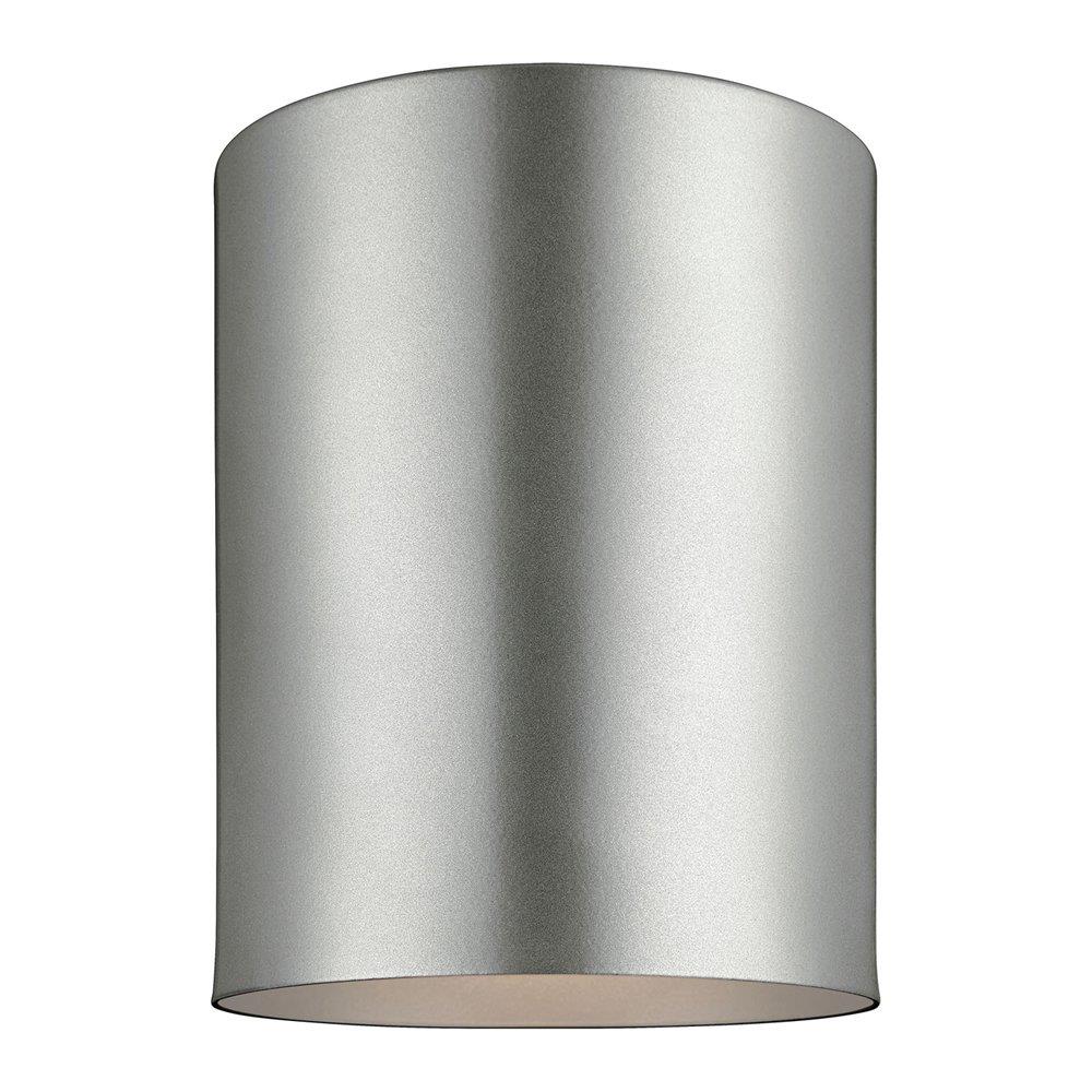 Generation Lighting Outdoor Bullets 1-Light 5.125-in Brushed Nickel ...