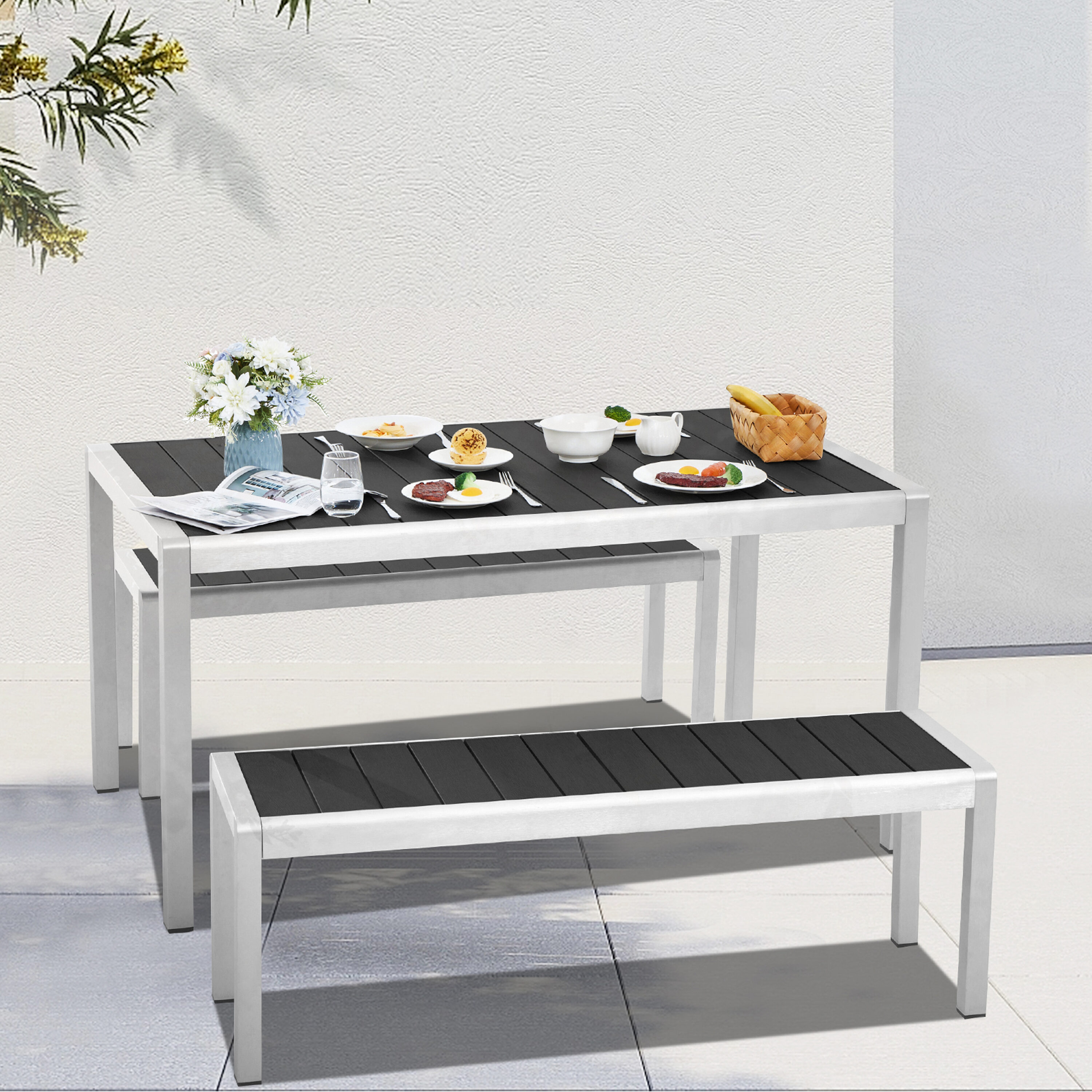 JEAREY YMLZCZ3JT-BLACK Patio-Dining-Sets - View #2