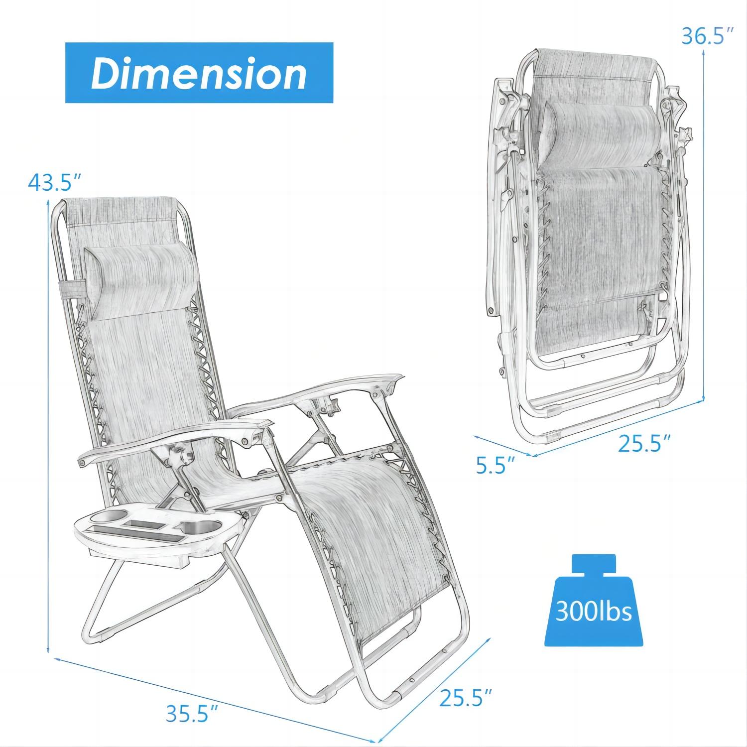 Forclover HYFAS09BL2 Patio-Chairs - View #4