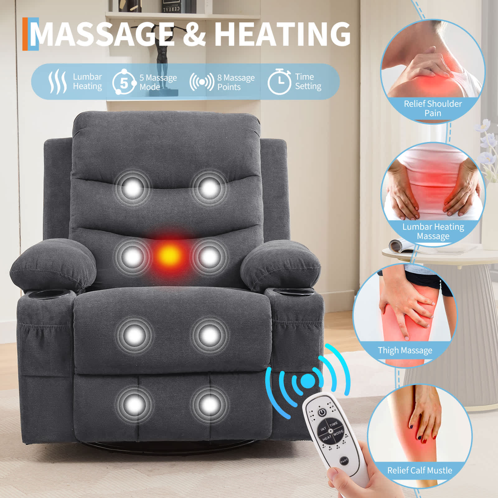 Qeetex SUN-PHK-34BYNV75 recliners - View #5