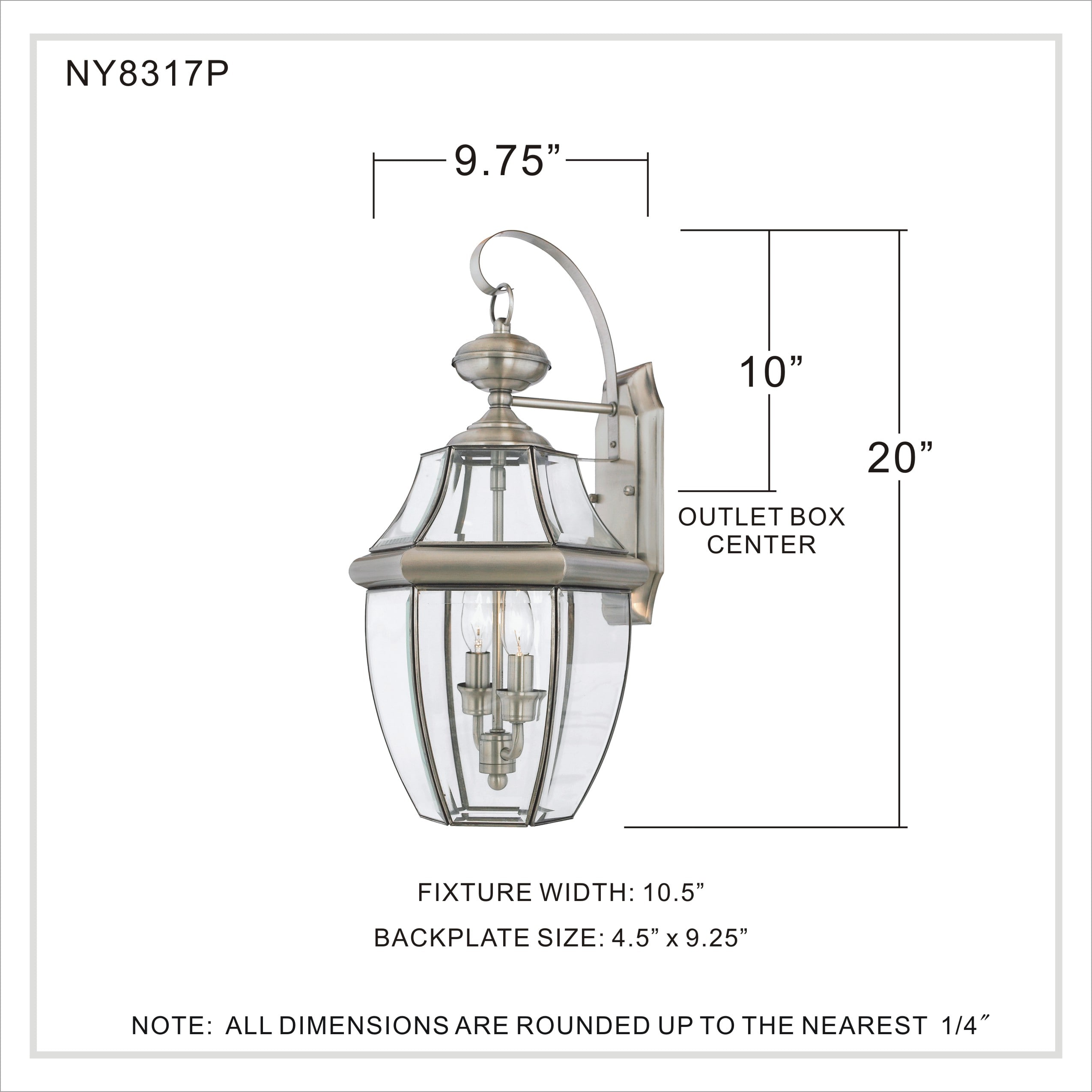 Quoizel NY8317P Outdoor-Wall-Lighting - View #3