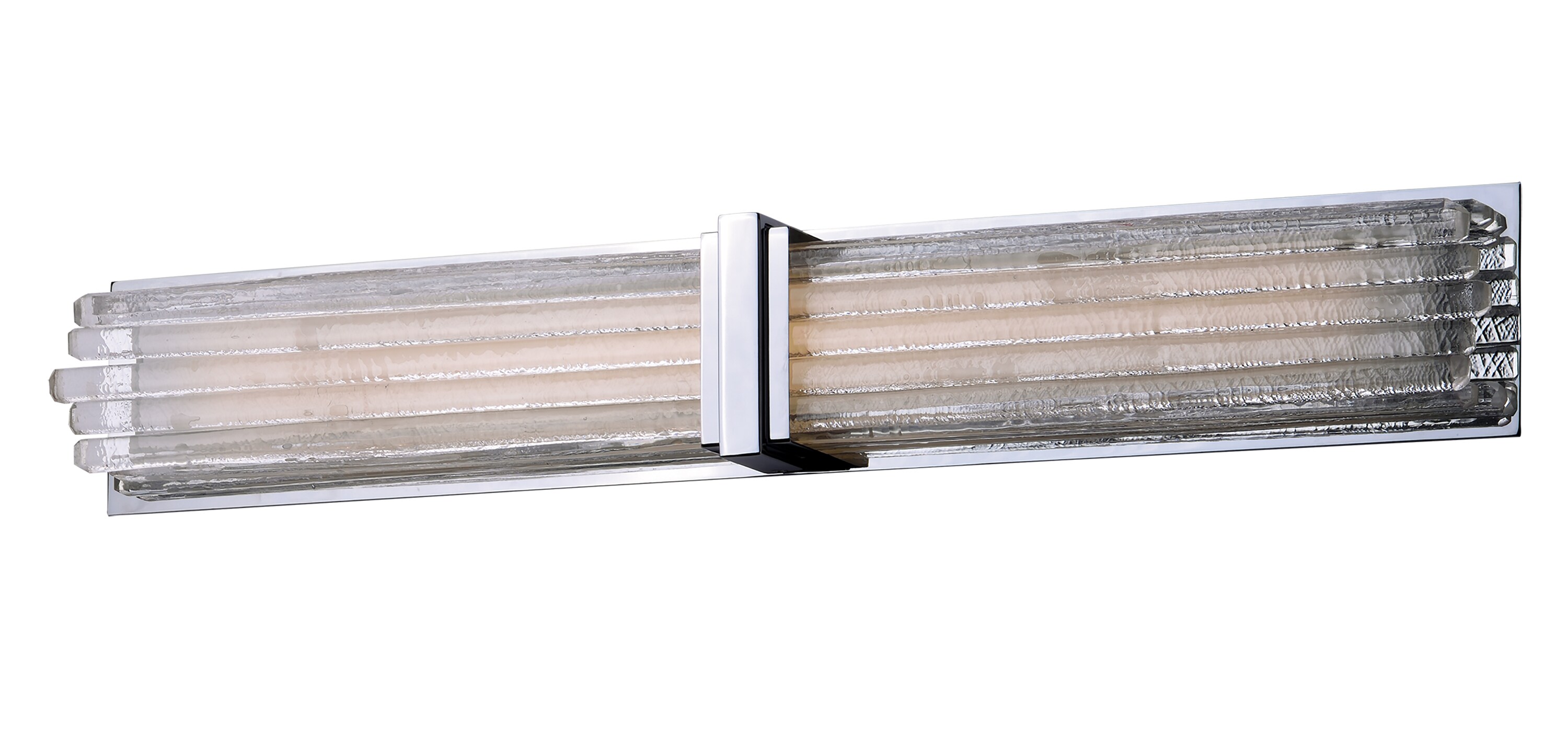 Maxim Lighting 20836CLPN Unity 32-in 1-Light Polished Nickel LED Transitional Vanity Light Bar