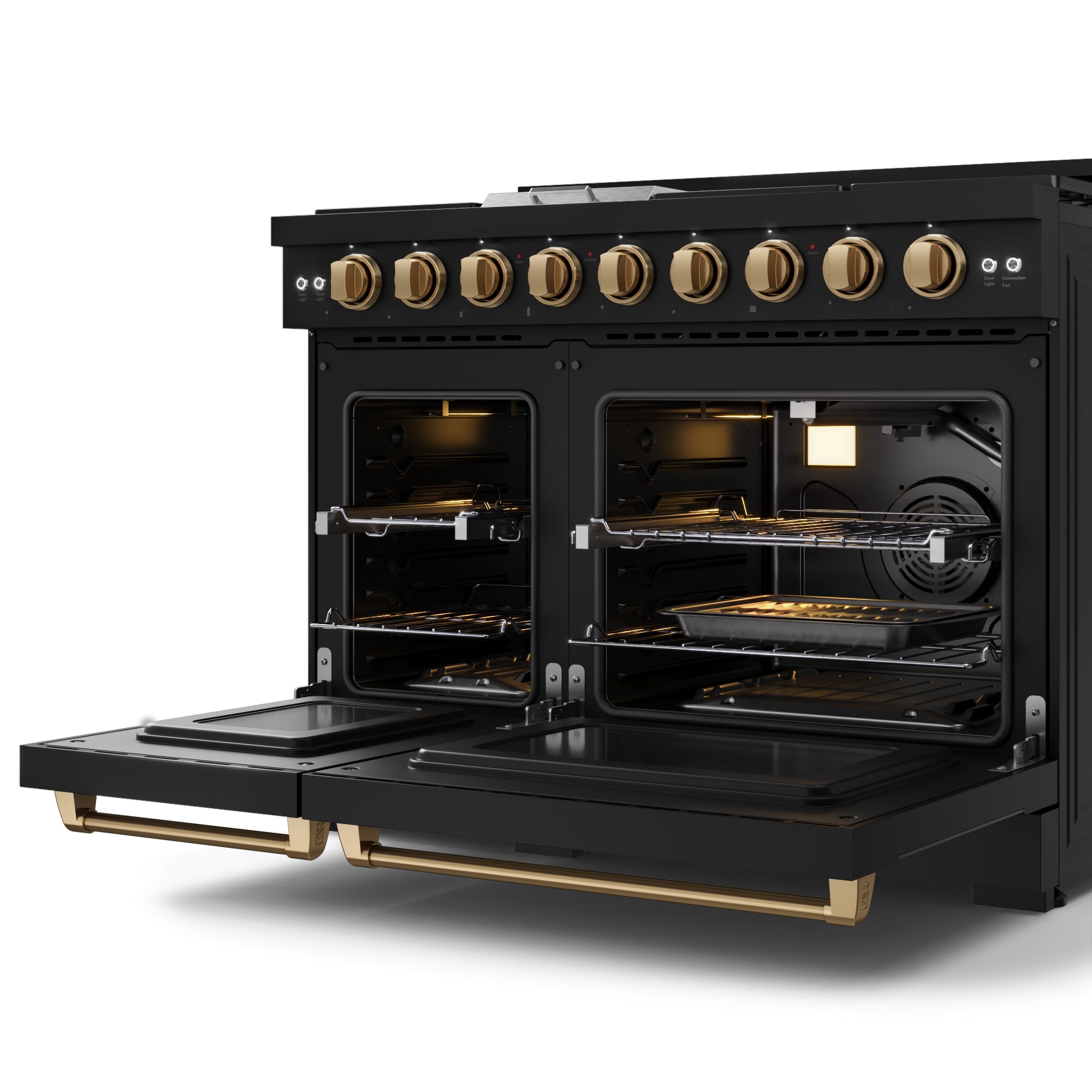 Thor Kitchen RSG48EBLP-BRZ Double-Oven-Gas-Ranges - View #5