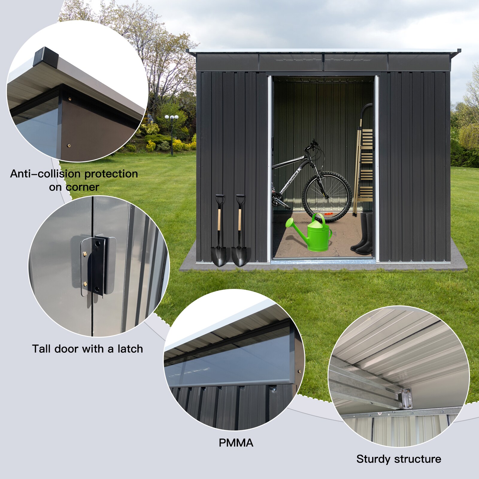 Flynama G-0137789 Metal-Storage-Buildings-Sheds - View #4
