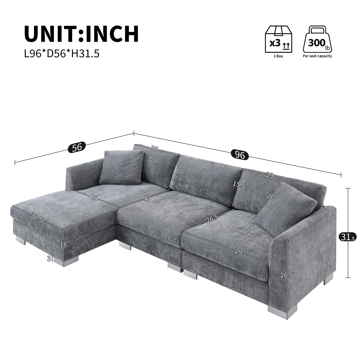 GZMR GZ-HFS9059 Sofas-Loveseats - View #7
