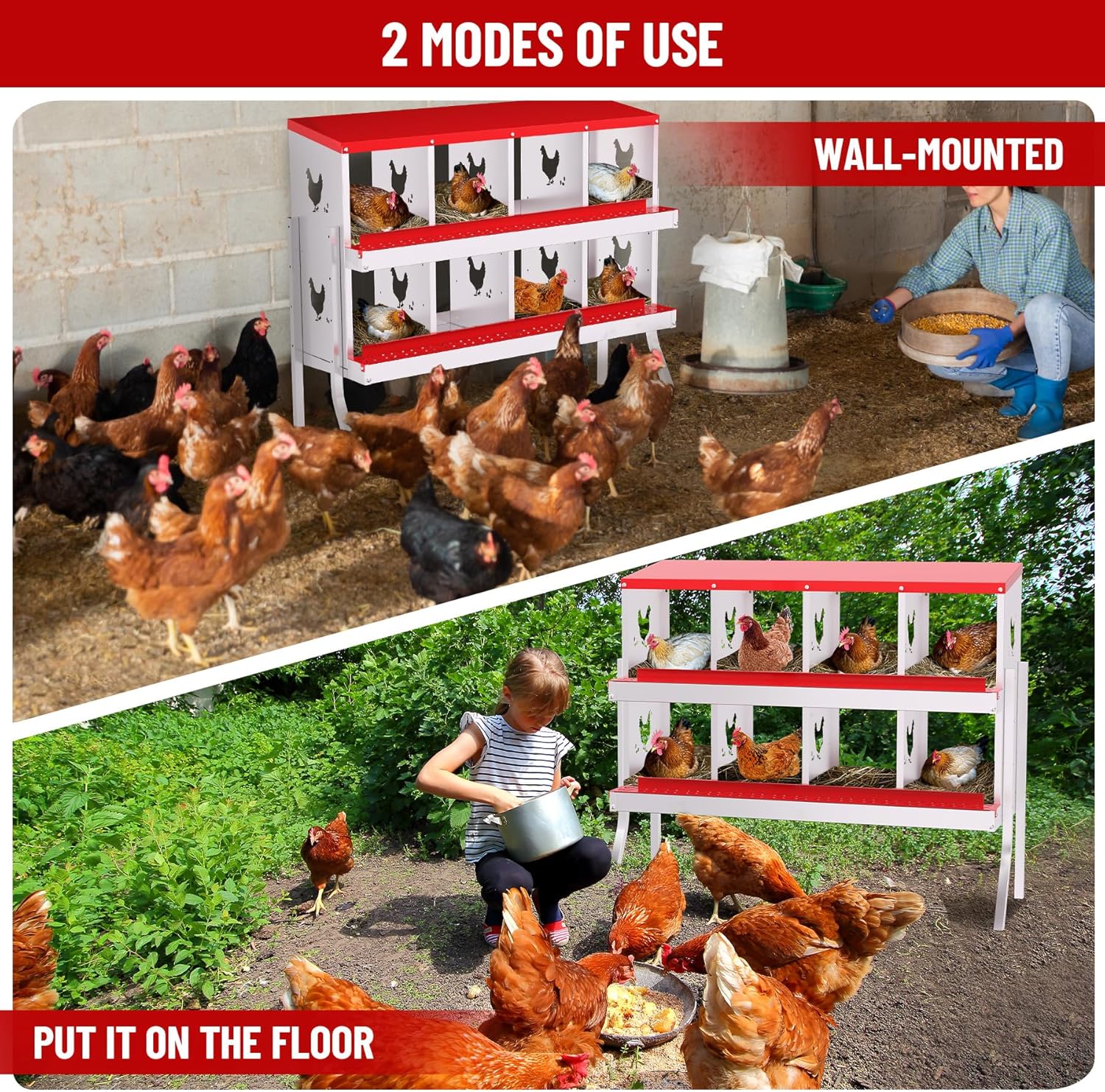 Qeetex WLS-PHO-348SBXYK Chicken-Coops-Rabbit-Hutches - View #7