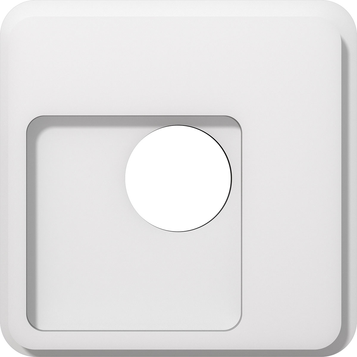 Ekena Millwork CMP10LN-03000 Lucan 10-in W x 10-in L Contemporary White PVC Whole Ceiling Medallion