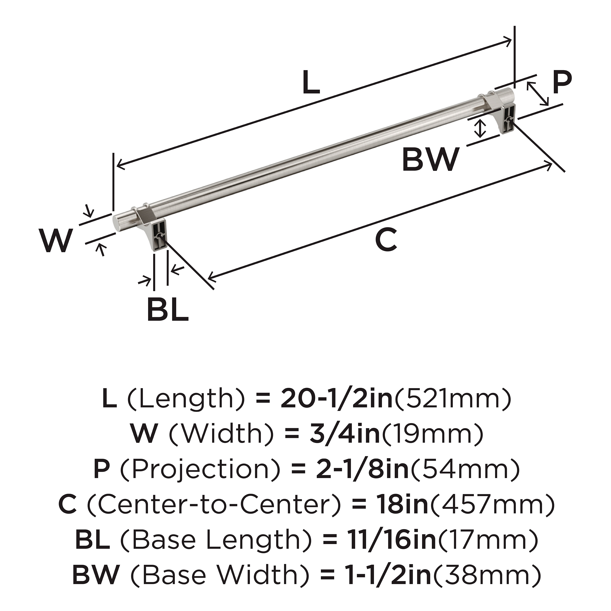 Amerock BP36699G10 Cabinet-Pulls - View #3