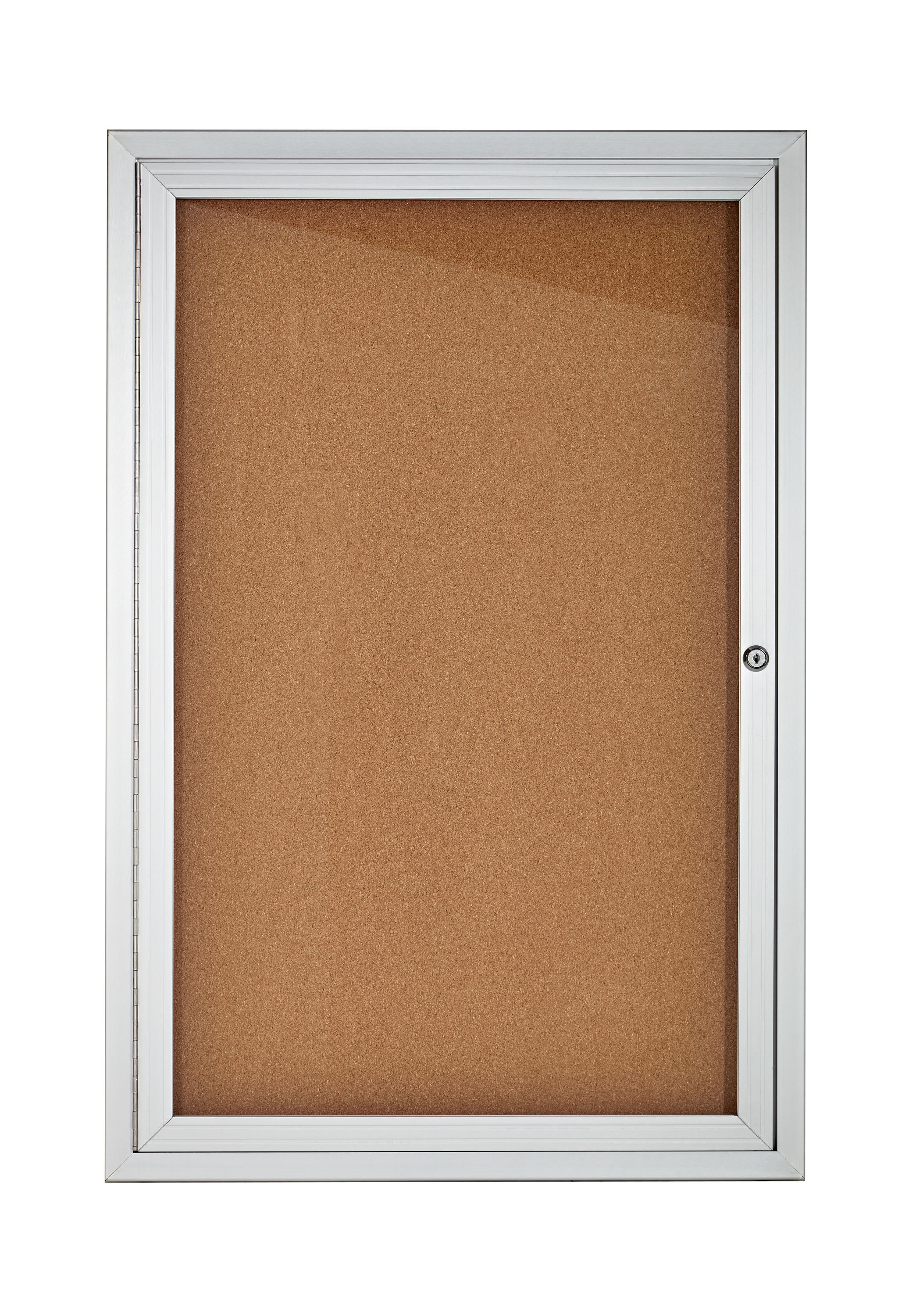 Black Cork 24" x 36" Details about   AdirOffice Single Door Glass Enclosed Bulletin Boards 