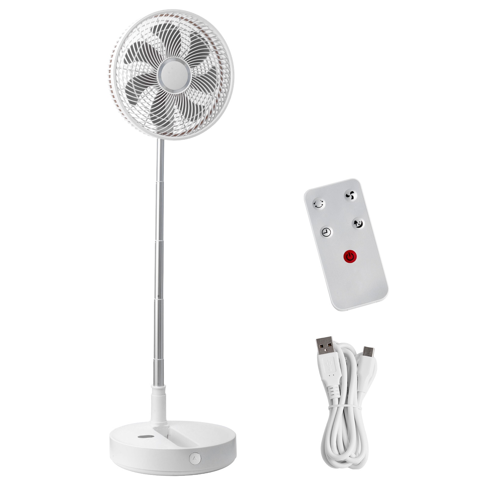 VEVOR CDFS12YCSSSF9DA1CV9 Foldable swinging vertical fan with remote control Heat/Moisture recovery Air Exchanger