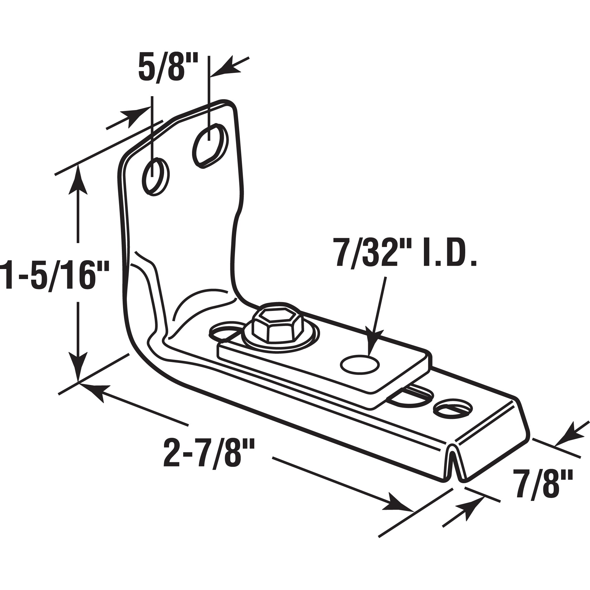 Prime-Line N 6587 Bifold-Closet-Door-Pivot-Brackets - View #2