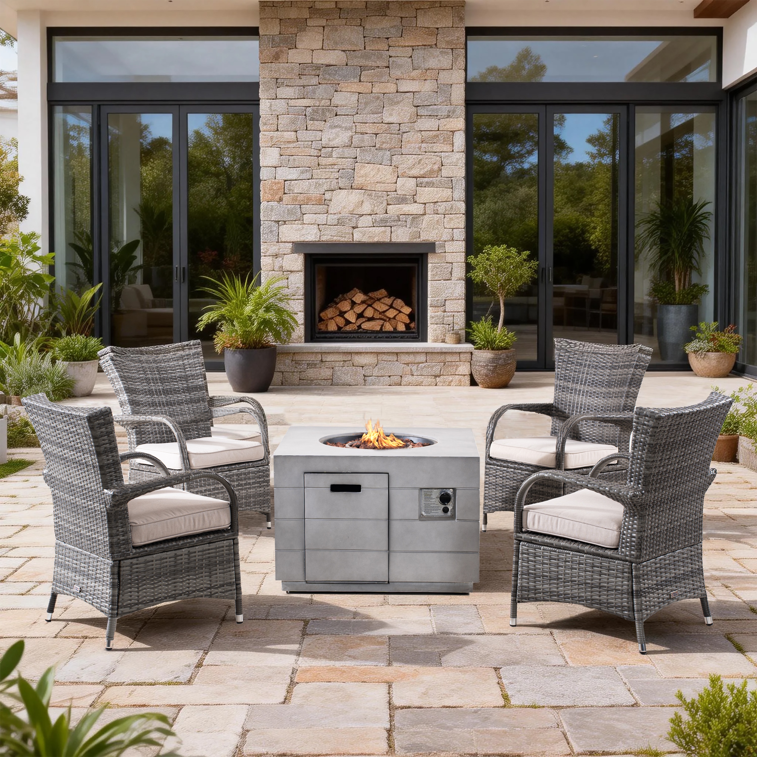 Direct Wicker DWG-21401123-G Patio-Conversation-Sets - View #2