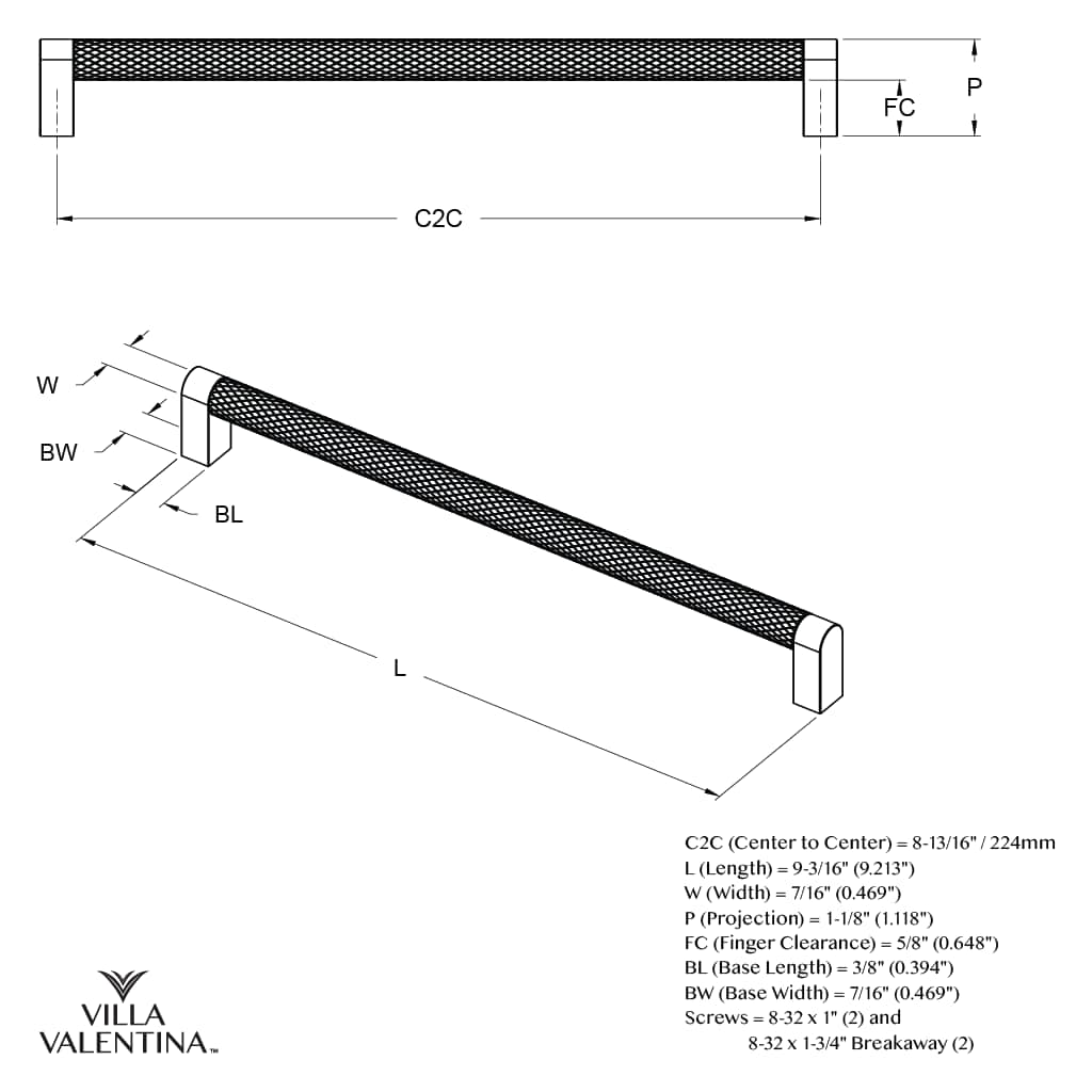 Villa Valentina VV10224SN Cabinet-Pulls - View #8