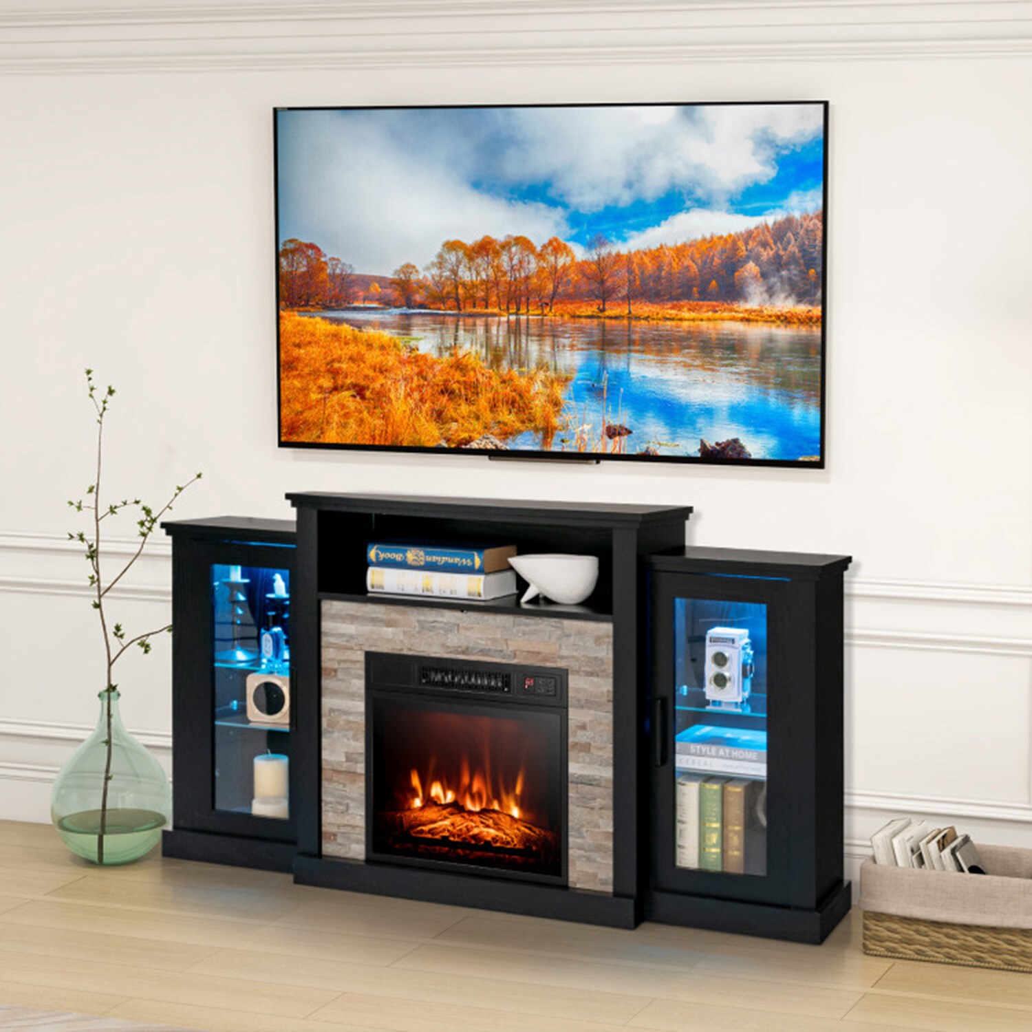 Clihome CL-FP10181DK Electric-Fireplaces - View #3