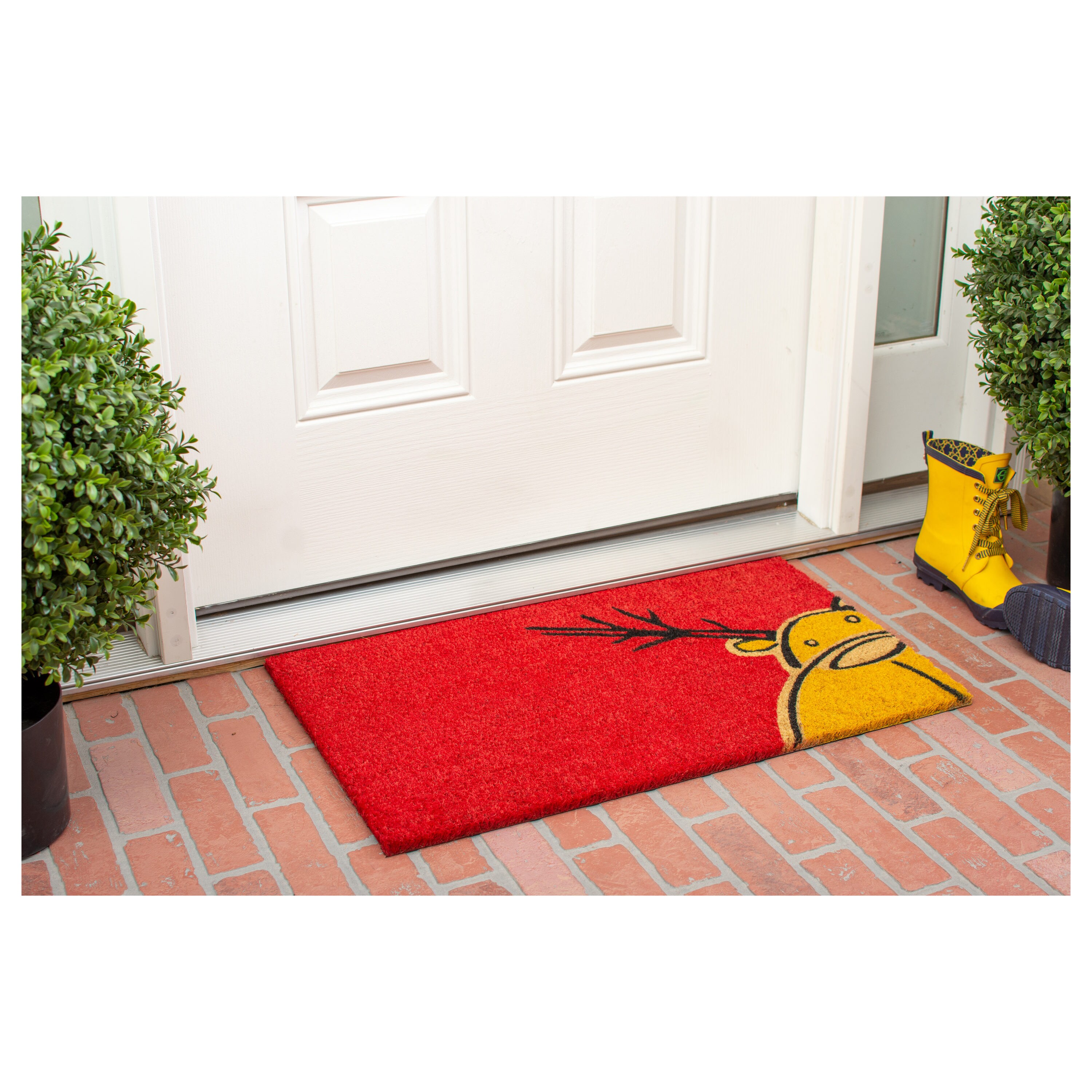 Calloway Mills Black Cat Welcome Door Mat 17 in. x 29 in., Multi