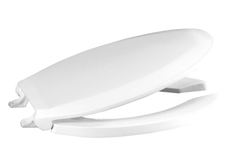 Centoco 820STSS-001 Plastic White Elongated Toilet Seat