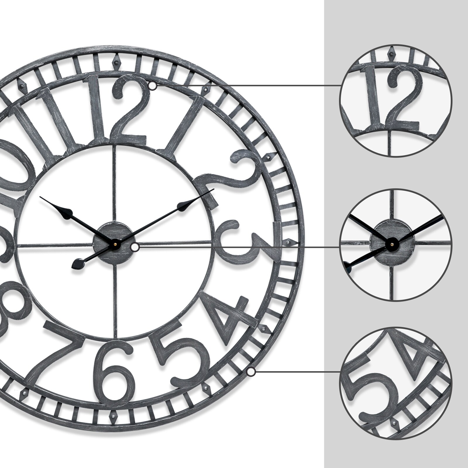 Utopia Alley CL0023PAGY014 Indoor-Outdoor-Clocks - View #6