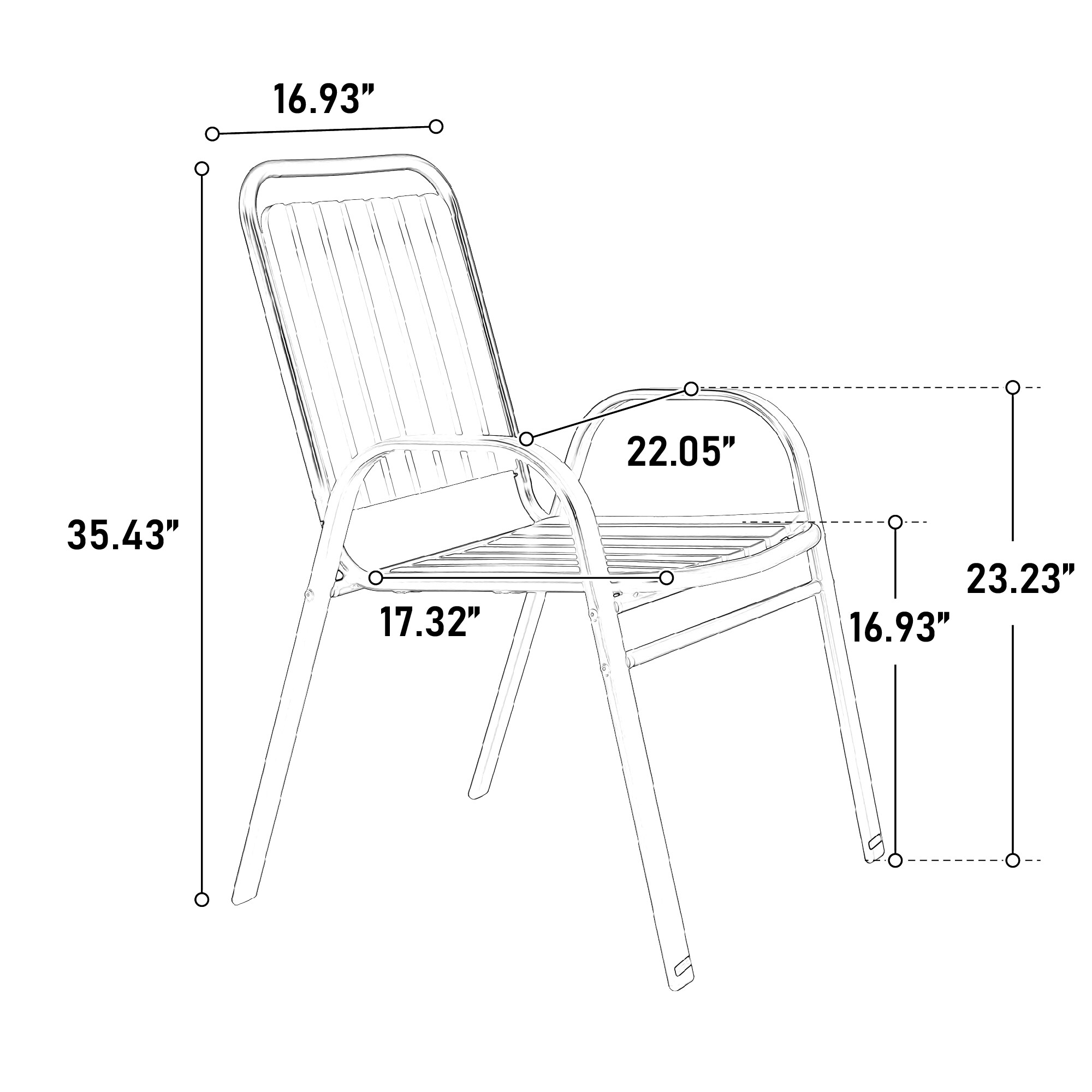 Damerin Z0139F Patio-Chairs - View #7