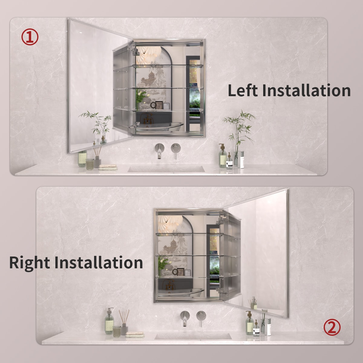TaiMei MMC2330-SA Bathroom-Medicine-Cabinets - View #10