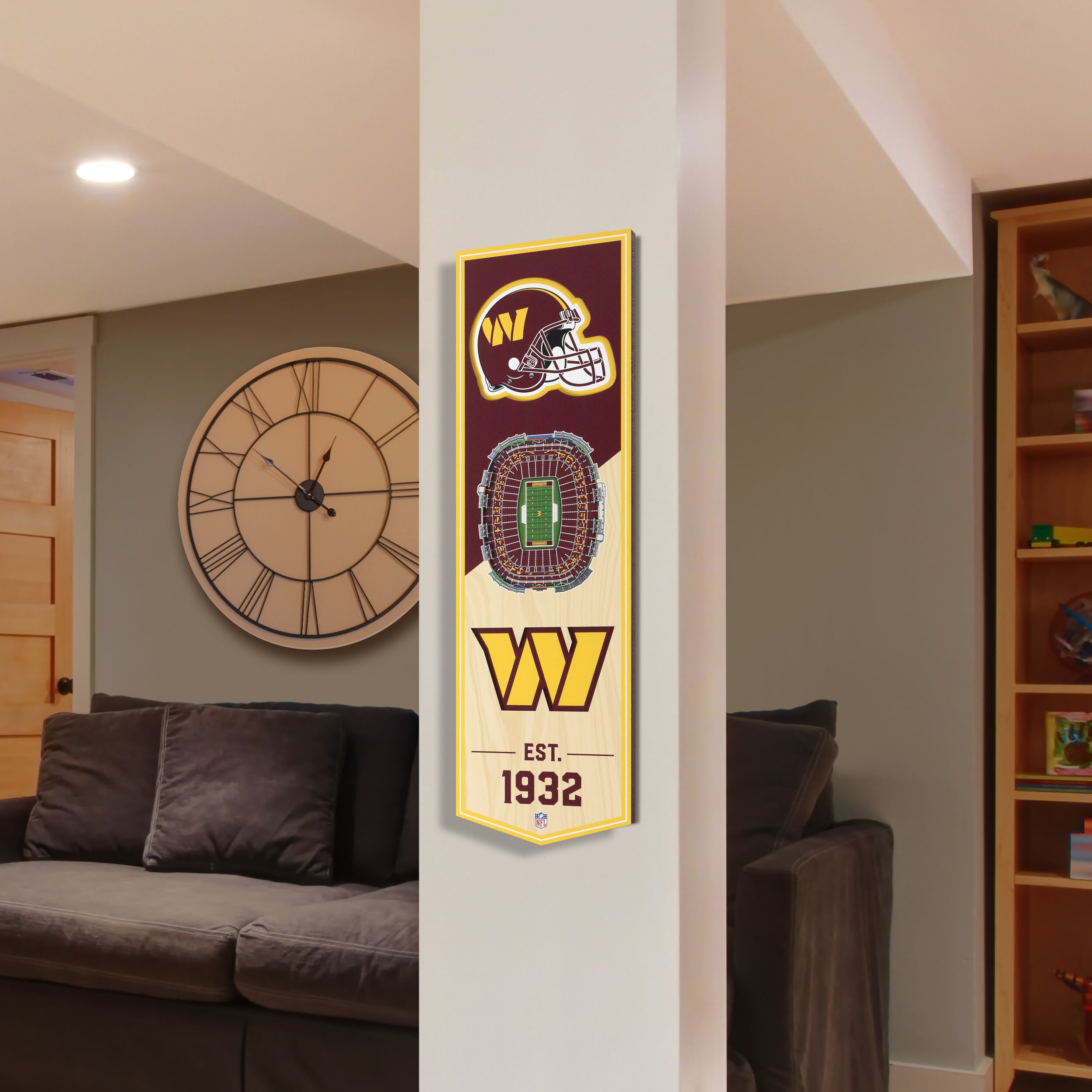 3D file NFL - Washington Redskins Statude Decor - 3d print・3D