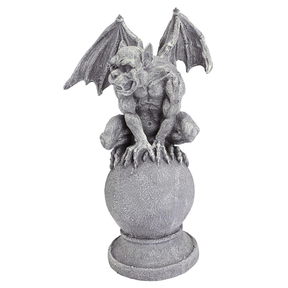 Design Toscano 14.5-in H x 9-in W Gray Gargoyle Garden Statue in