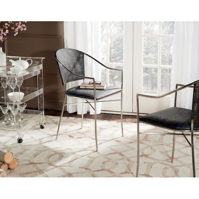 Safavieh Set of 2 Melita Side Chair Coastal Side Chair (Metal Frame) Safavieh Set of 2 Melita Side Chair Coastal Side Chair (Metal Frame)