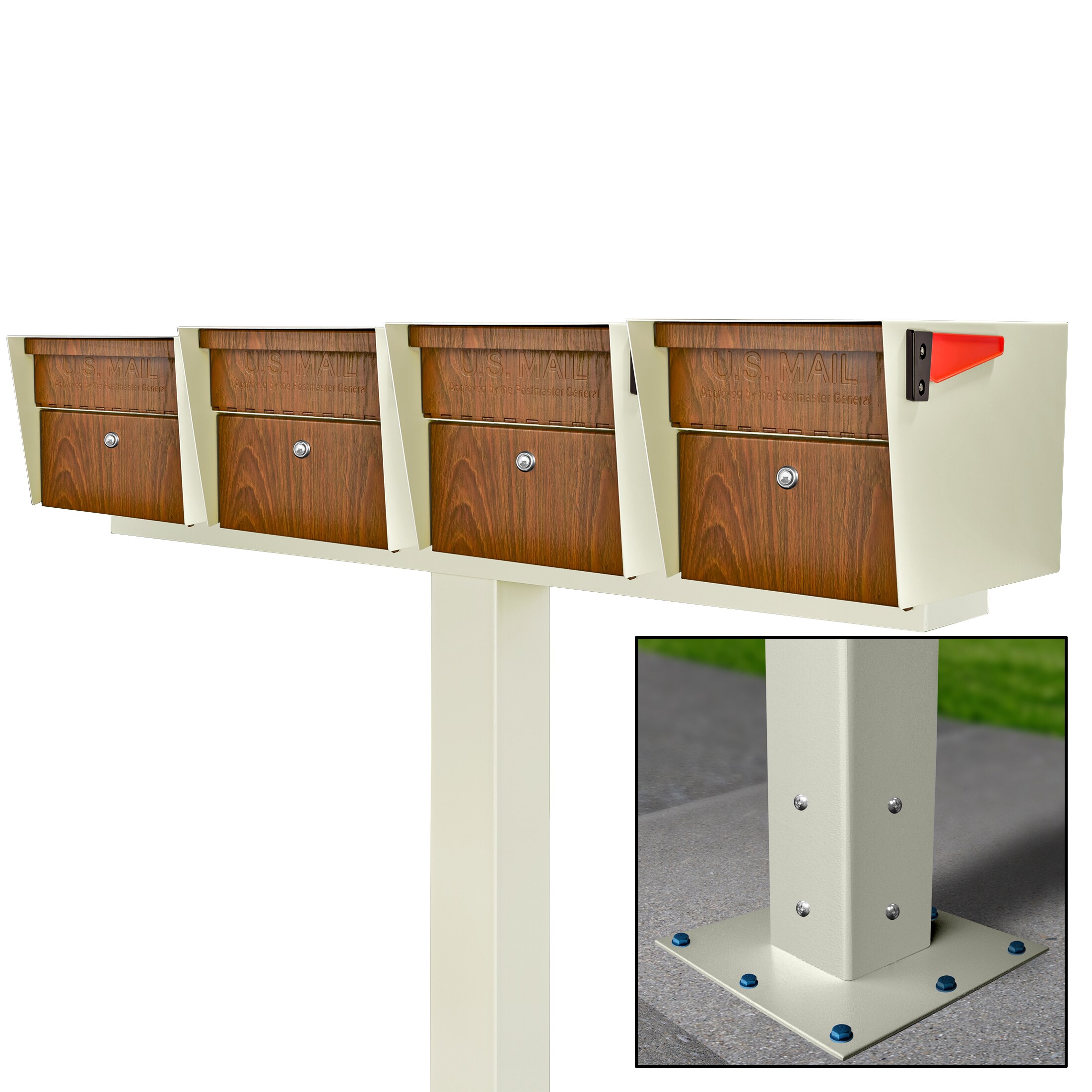 Mail Boss 7520-X4-CW-SM mailboxes - View #14