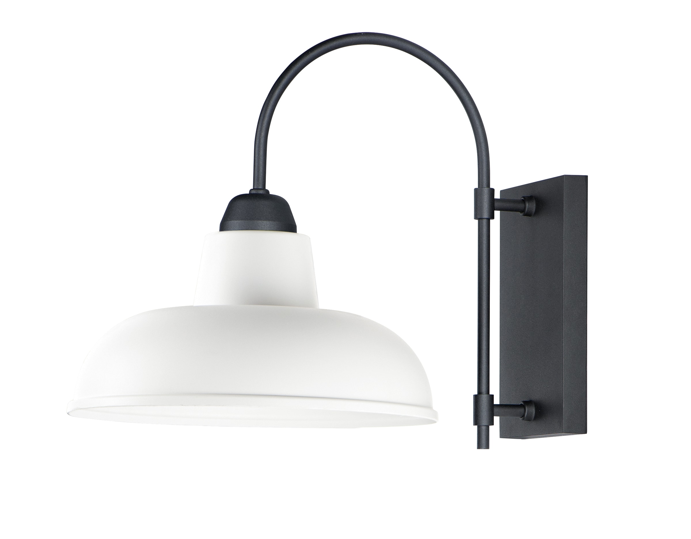 Maxim Lighting 10118WTBK Industrial 1 -Light 15.75-in H Multiple finishes Multiple colors Hardwired Outdoor Wall Light