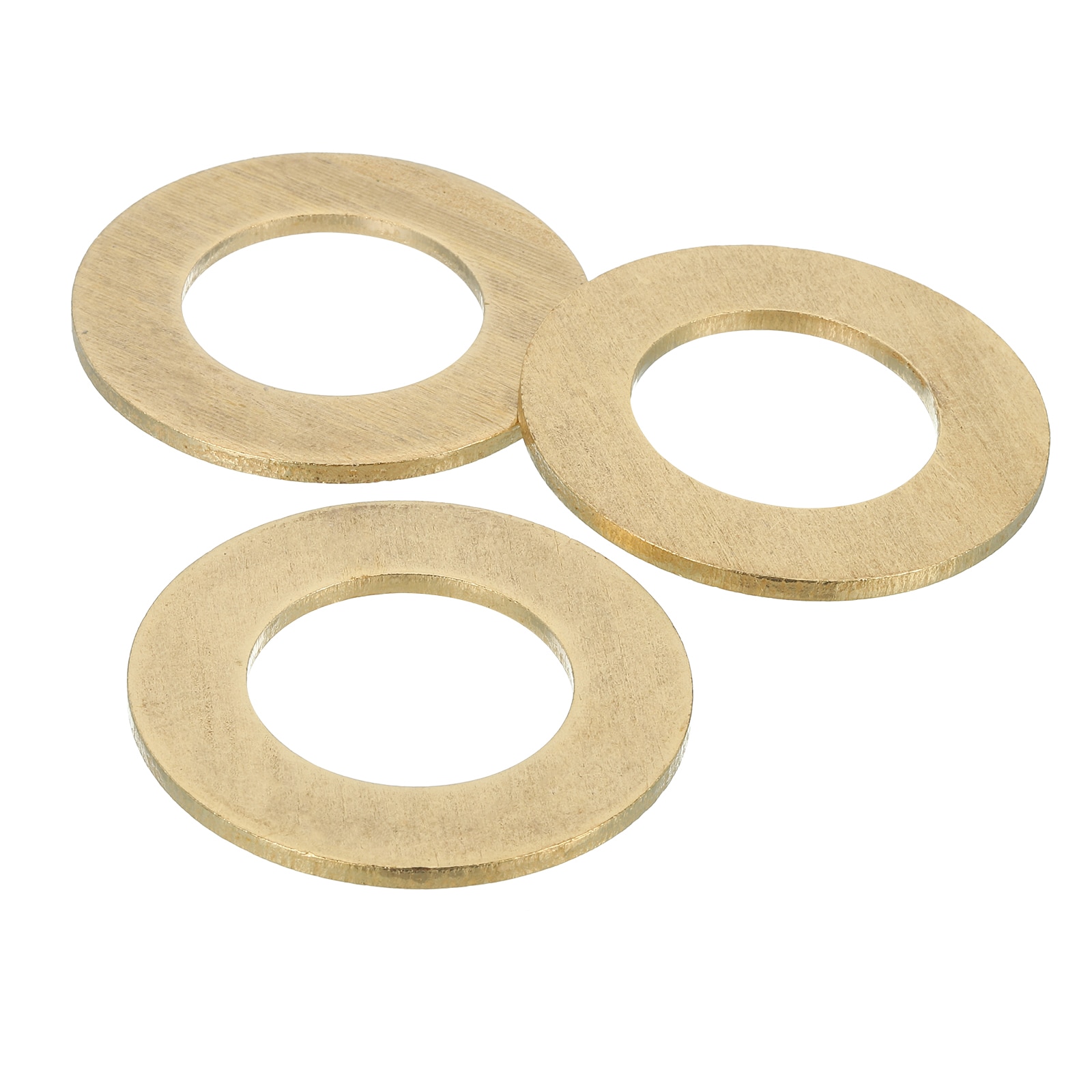 Unique Bargains 3pcs Brass Flat Washer M33 Copper Washers Crush Washer Kit Assortment 33mm ID 59mm OD 3mm Thick for Bolts Screws Machinery Repair Outdoor Construction