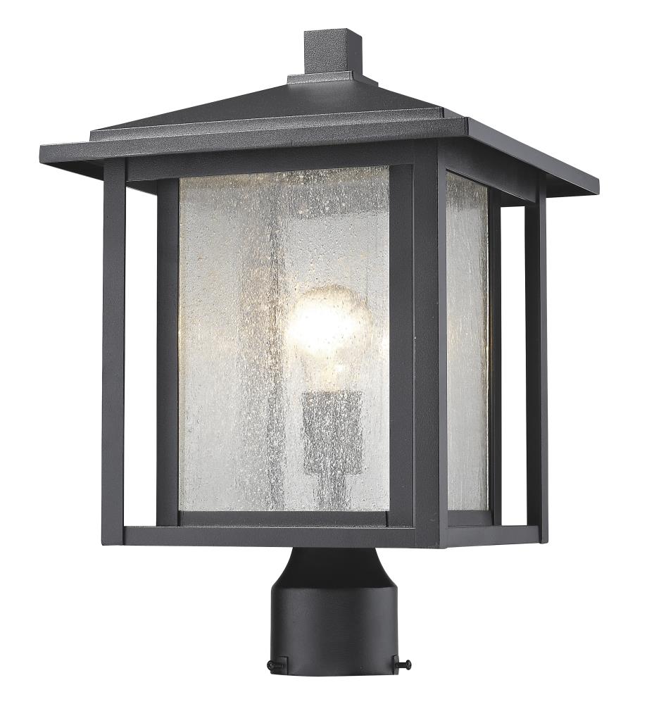 Z-Lite 554PHB-BK Aspen 16.25-Inches Black Modern/contemporary Outdoor Light post lantern