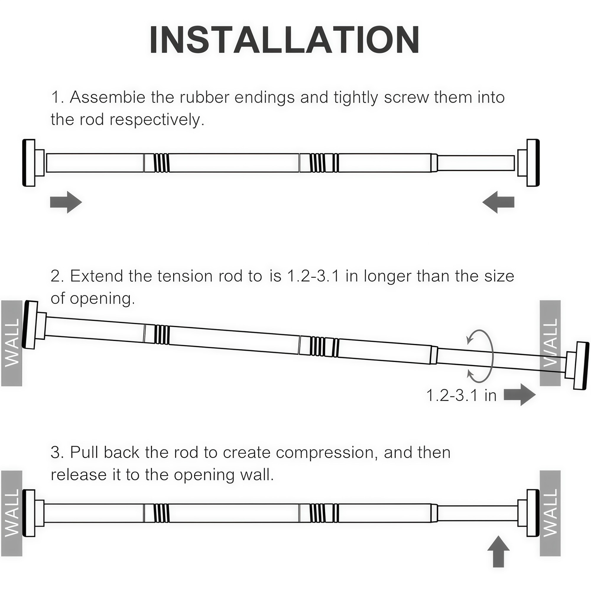 Numhew NHWILL8765 Shower-Rods - View #4
