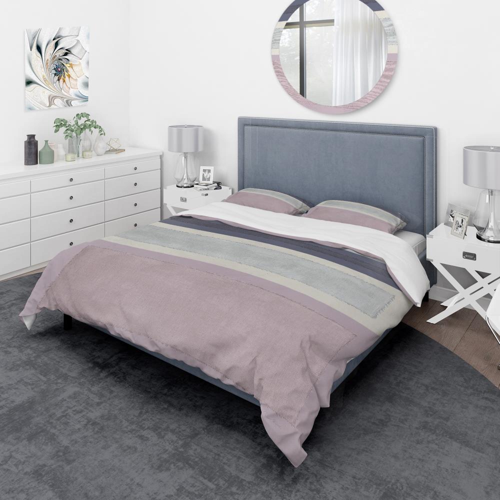 Designart BED30066-Q 3-Piece Pink Queen Duvet Cover Set
