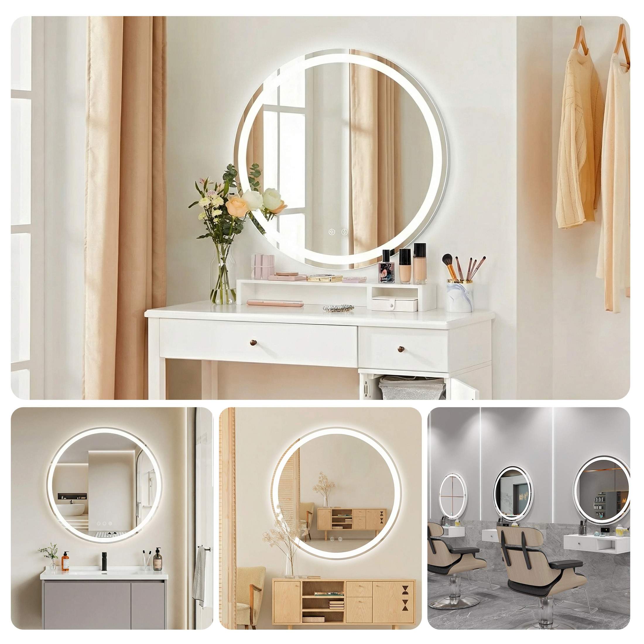 Sweetcrispy L-FM-BGY25YY-30WT Framed-Bath-Mirrors - View #7
