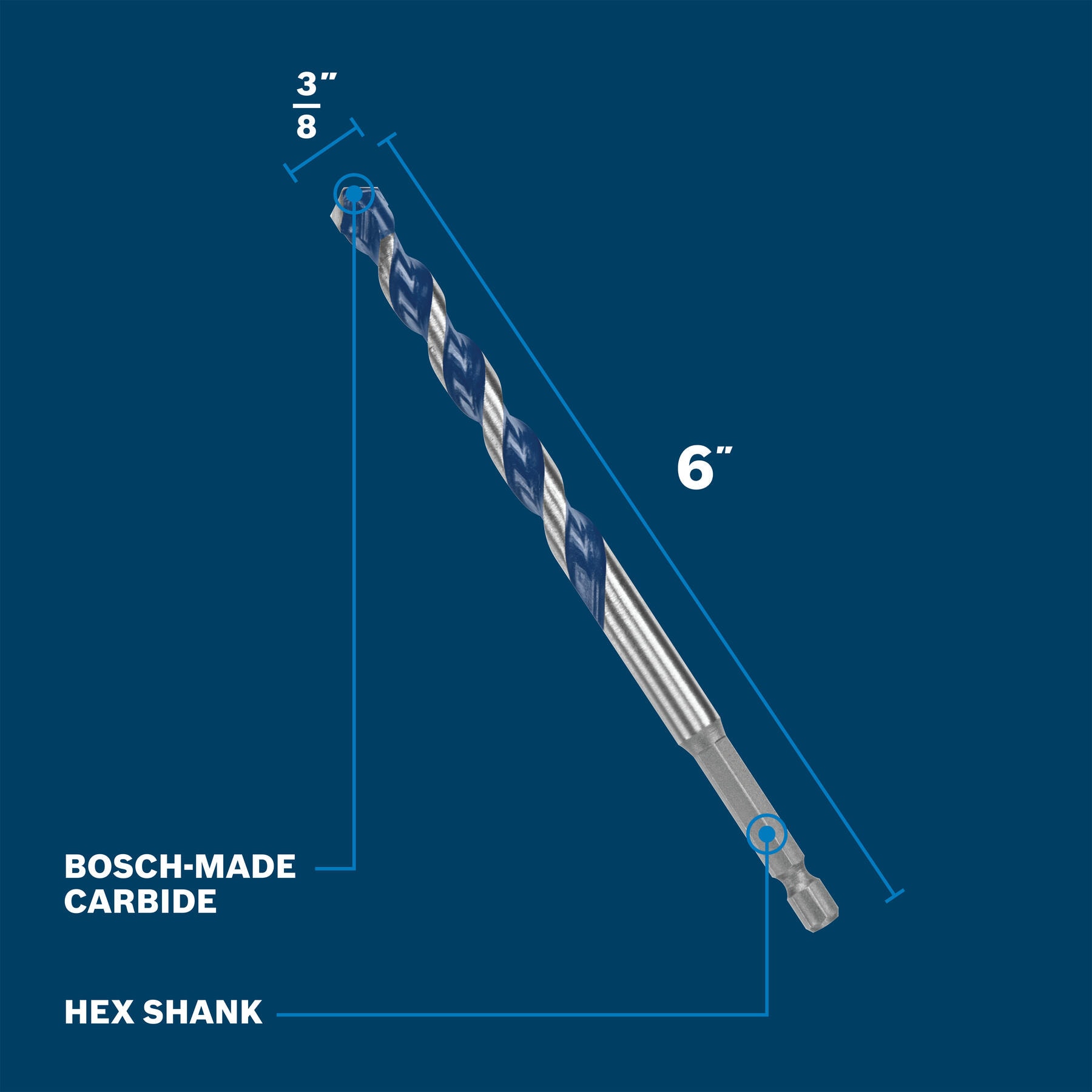 Bosch BXH10 Cement-Masonry-Drill-Bits - View #2