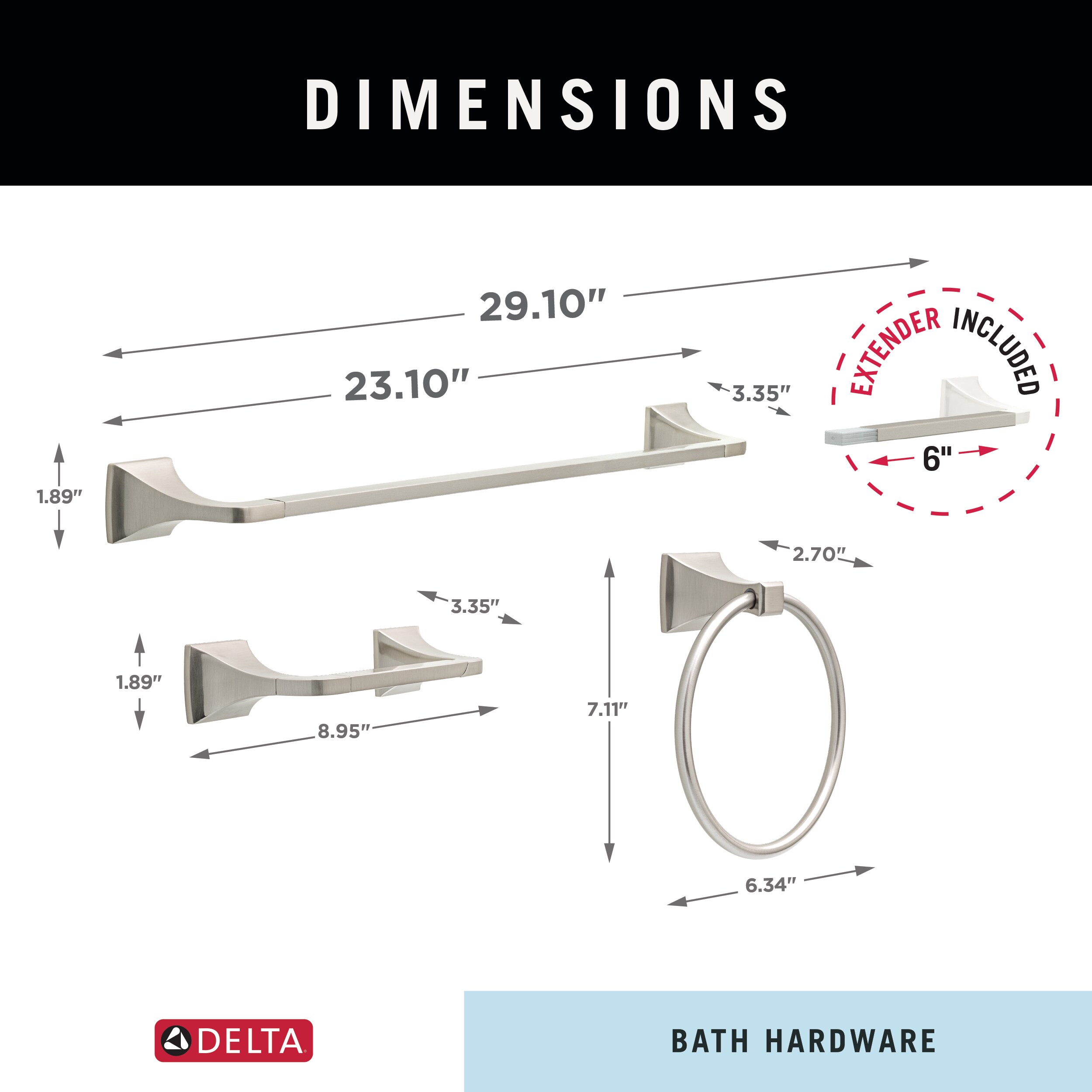 Delta LAC63-BN Decorative-Bath-Hardware-Kits - View #11